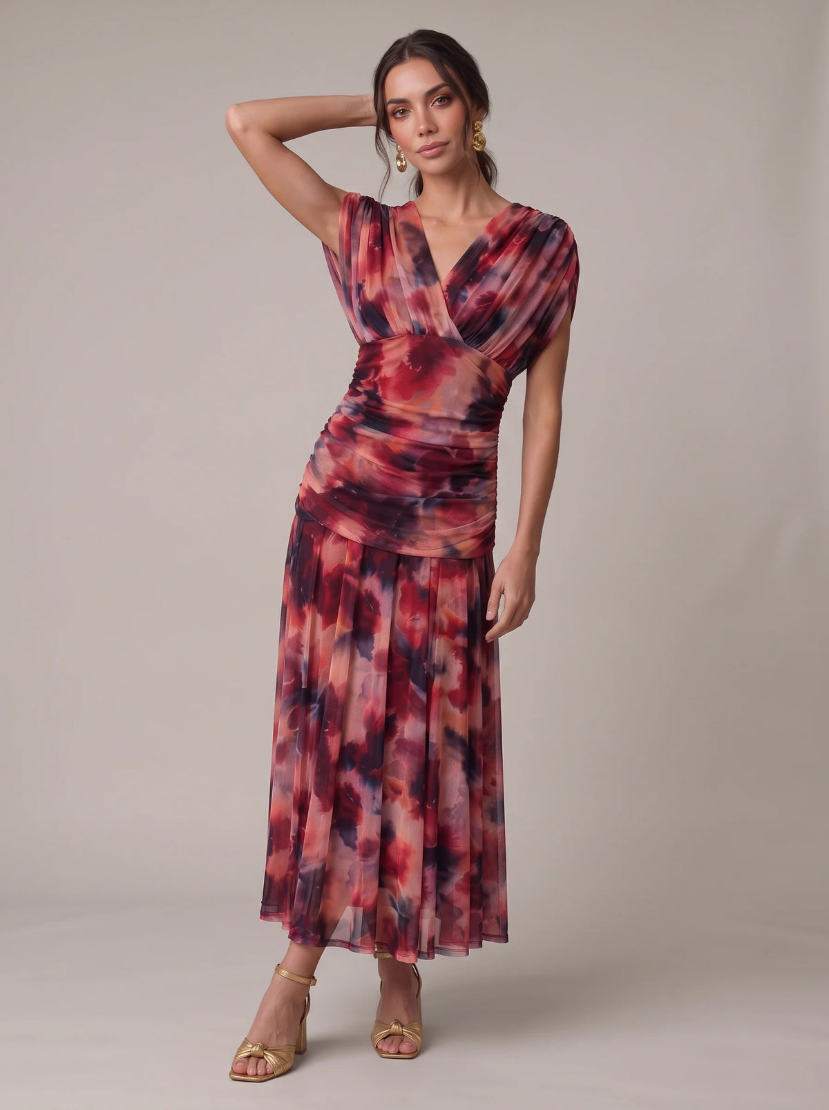 Vestido Setenil Burdeo