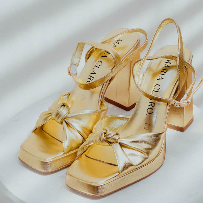 Zapato Inés Dorado