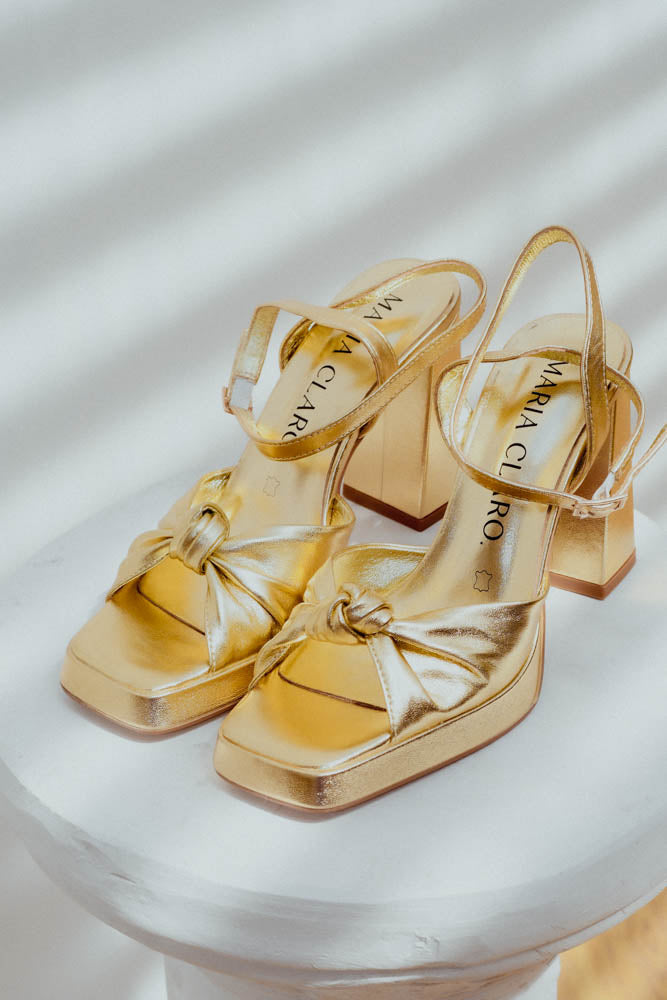 Zapato Inés Dorado