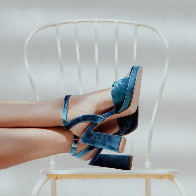 Zapato Inés Turquesa