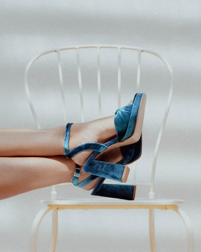 Zapato Inés Turquesa