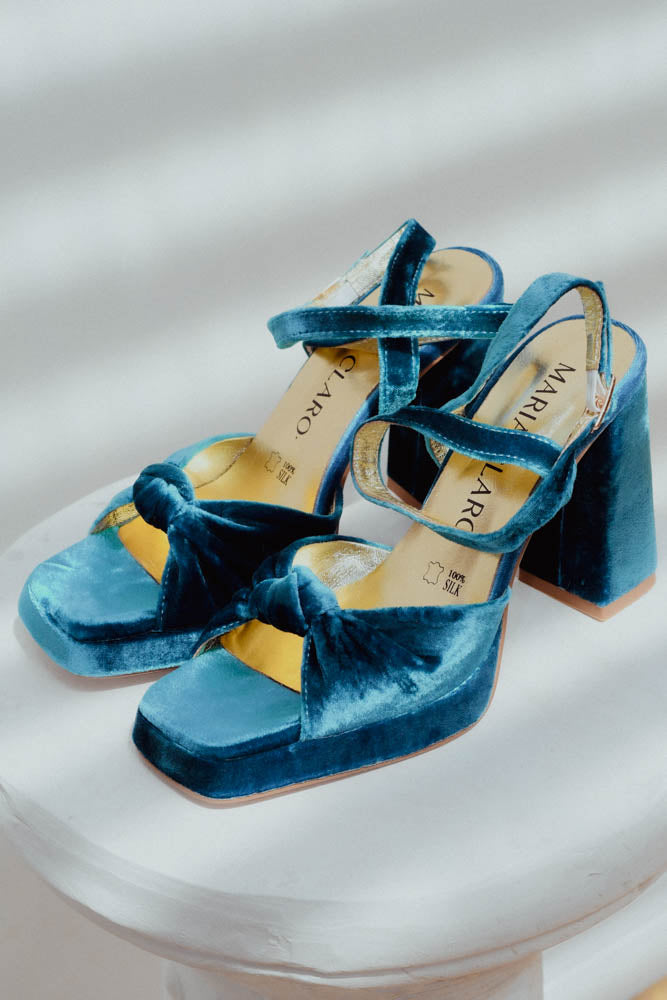 Zapato Inés Turquesa