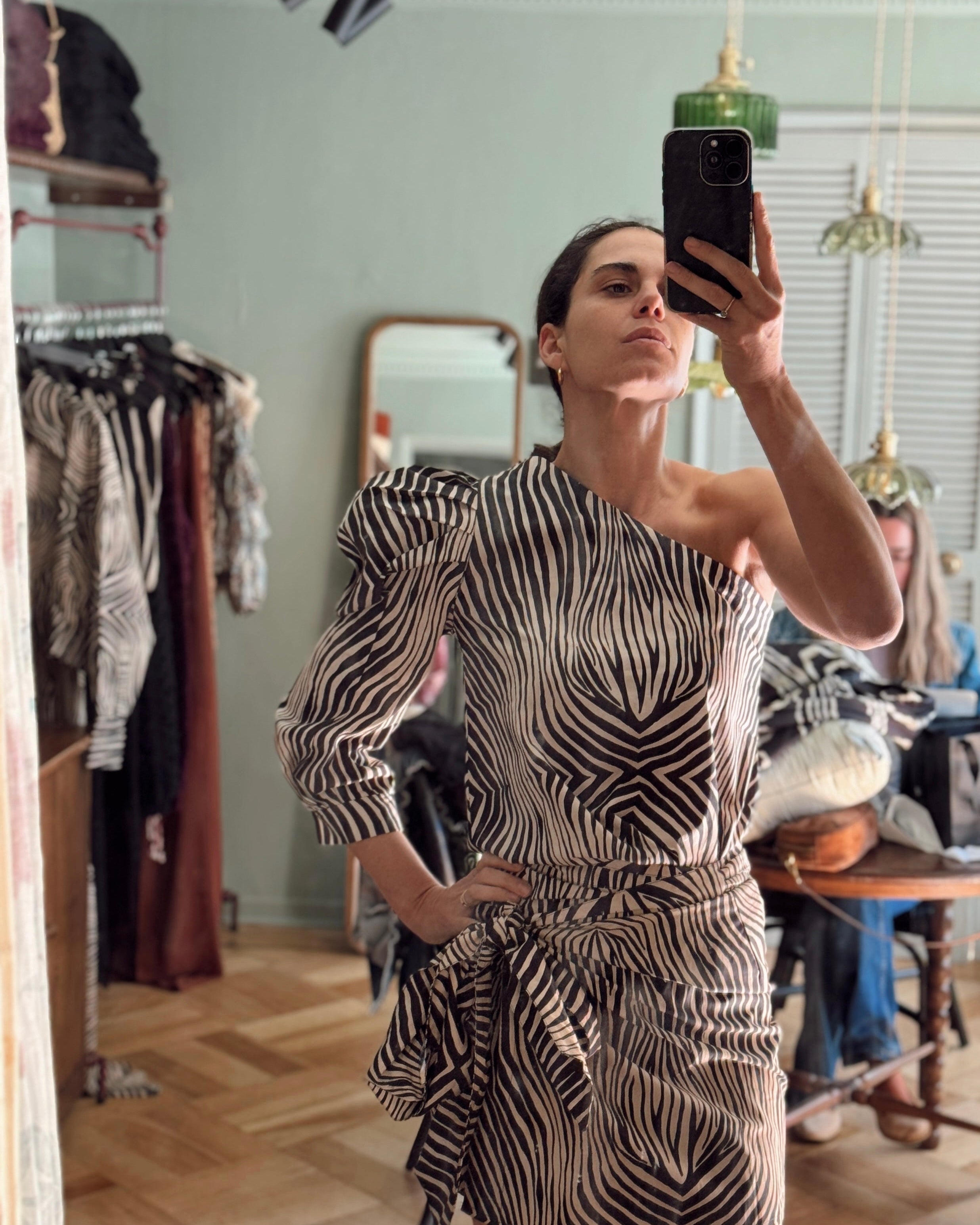 Blusa Un Hombro Cebra