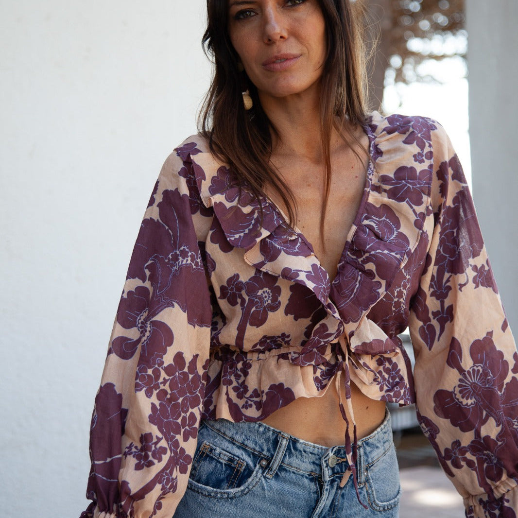 Blusa Pasley Café Lila