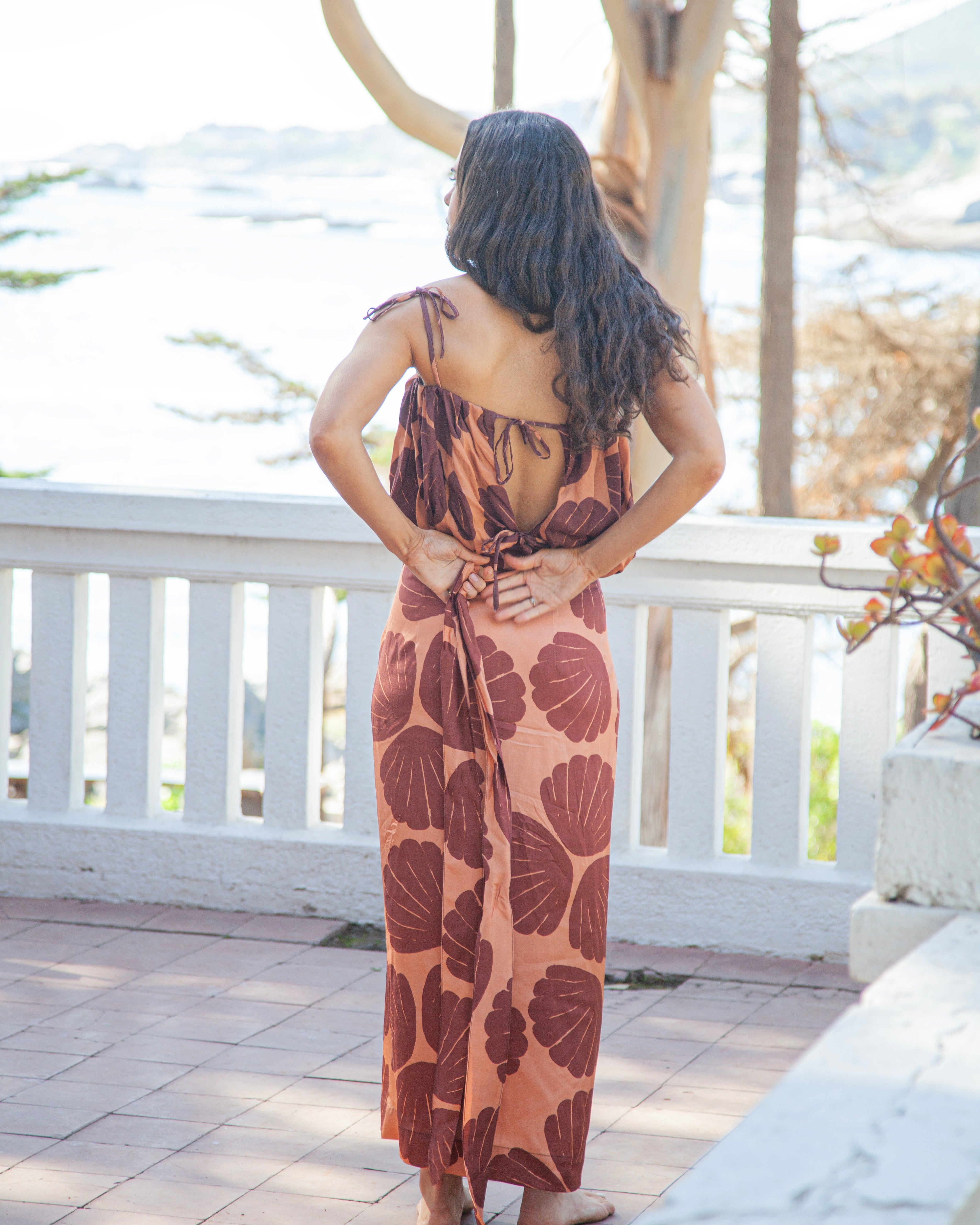 Falda Concha Terracota