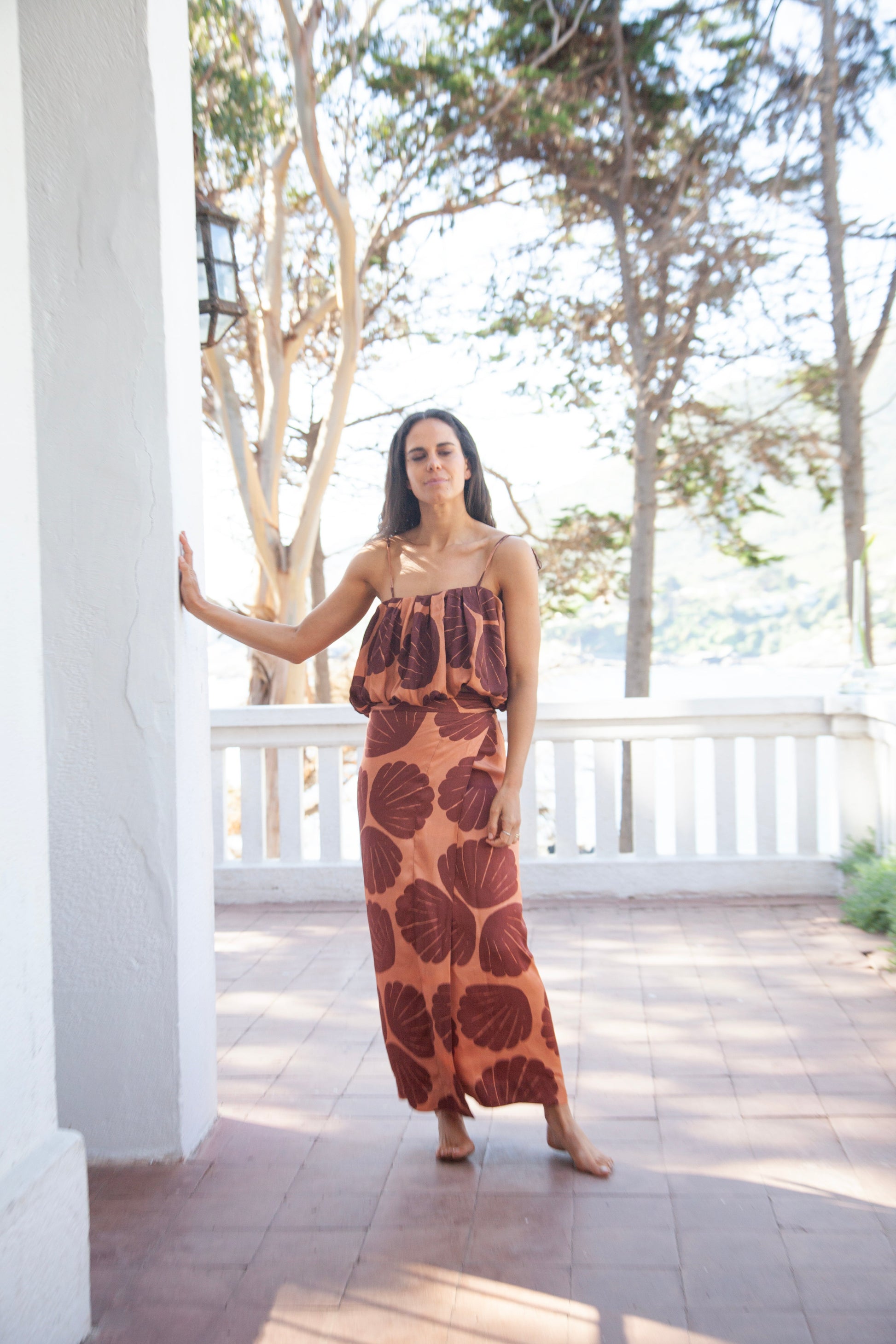 Falda Concha Terracota