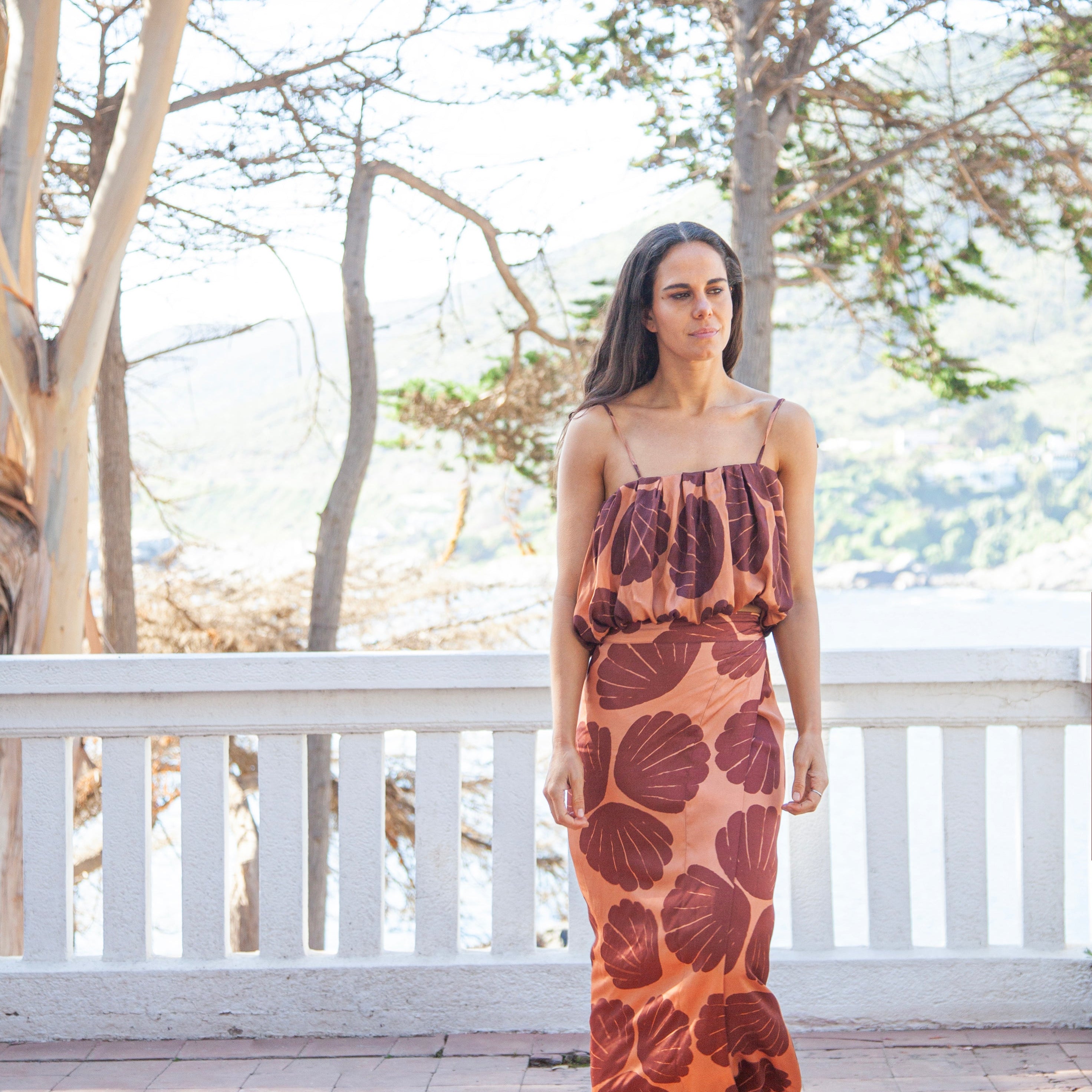 Top Embolsado Concha Terracota