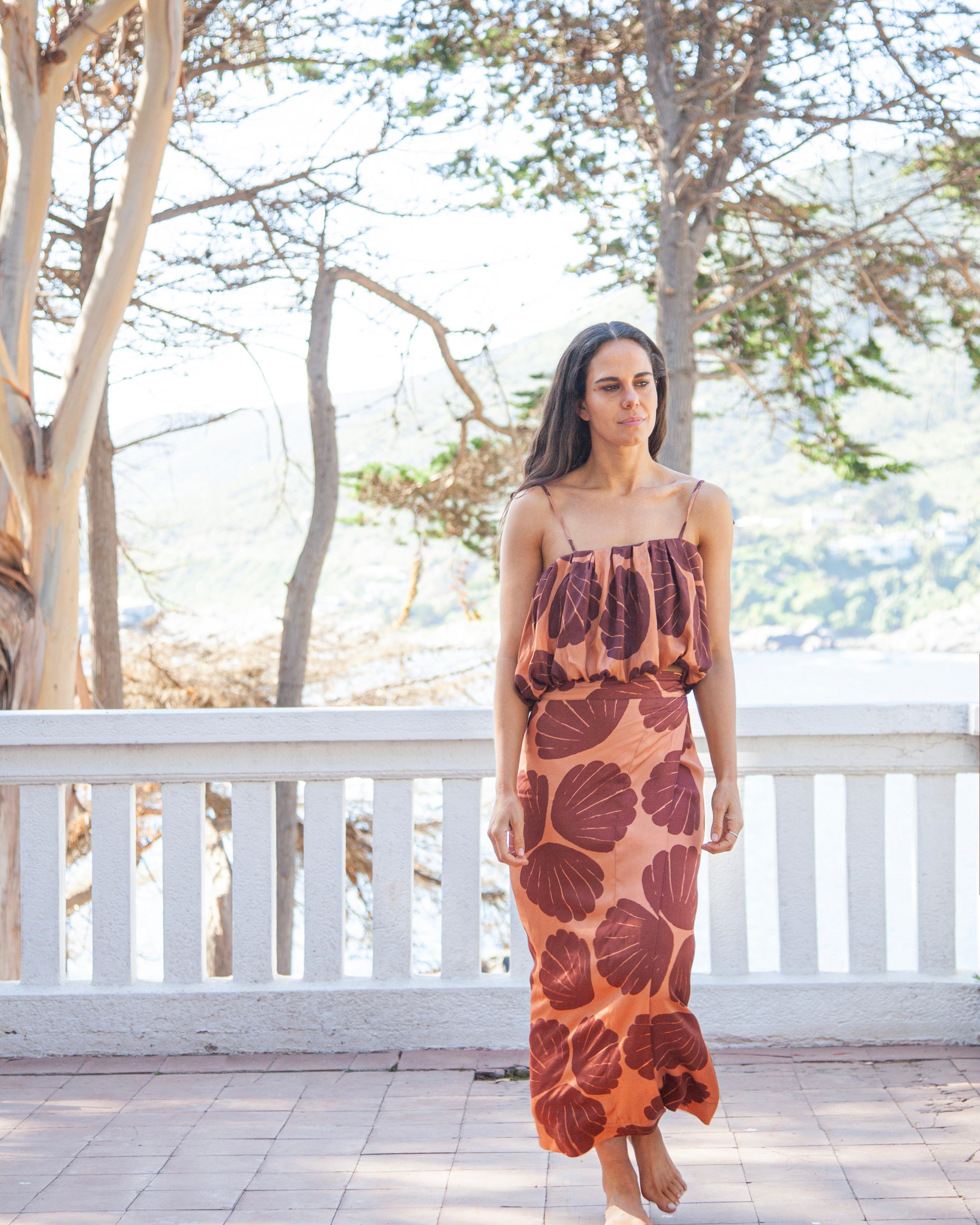 Top Embolsado Concha Terracota