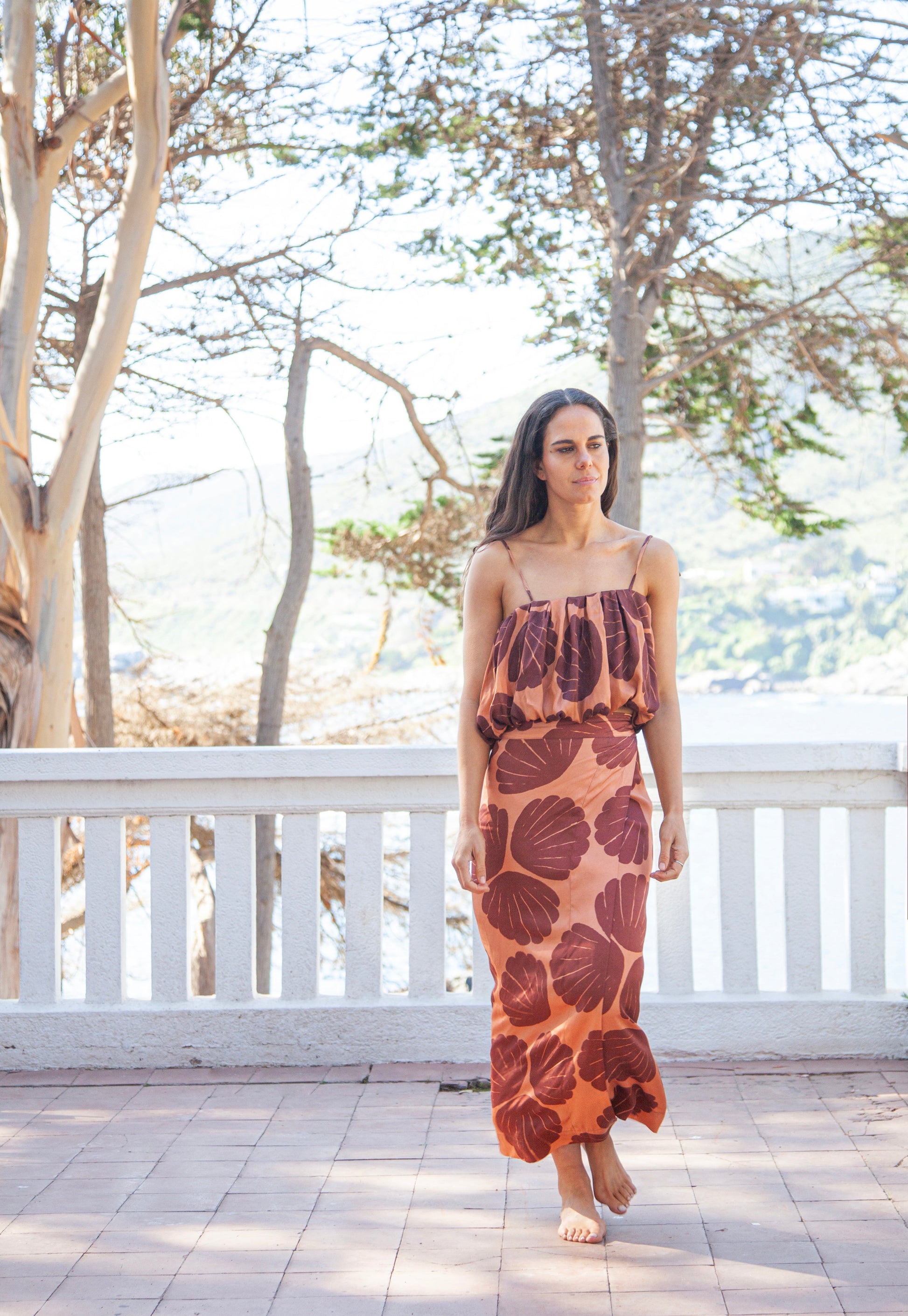 Top Embolsado Concha Terracota