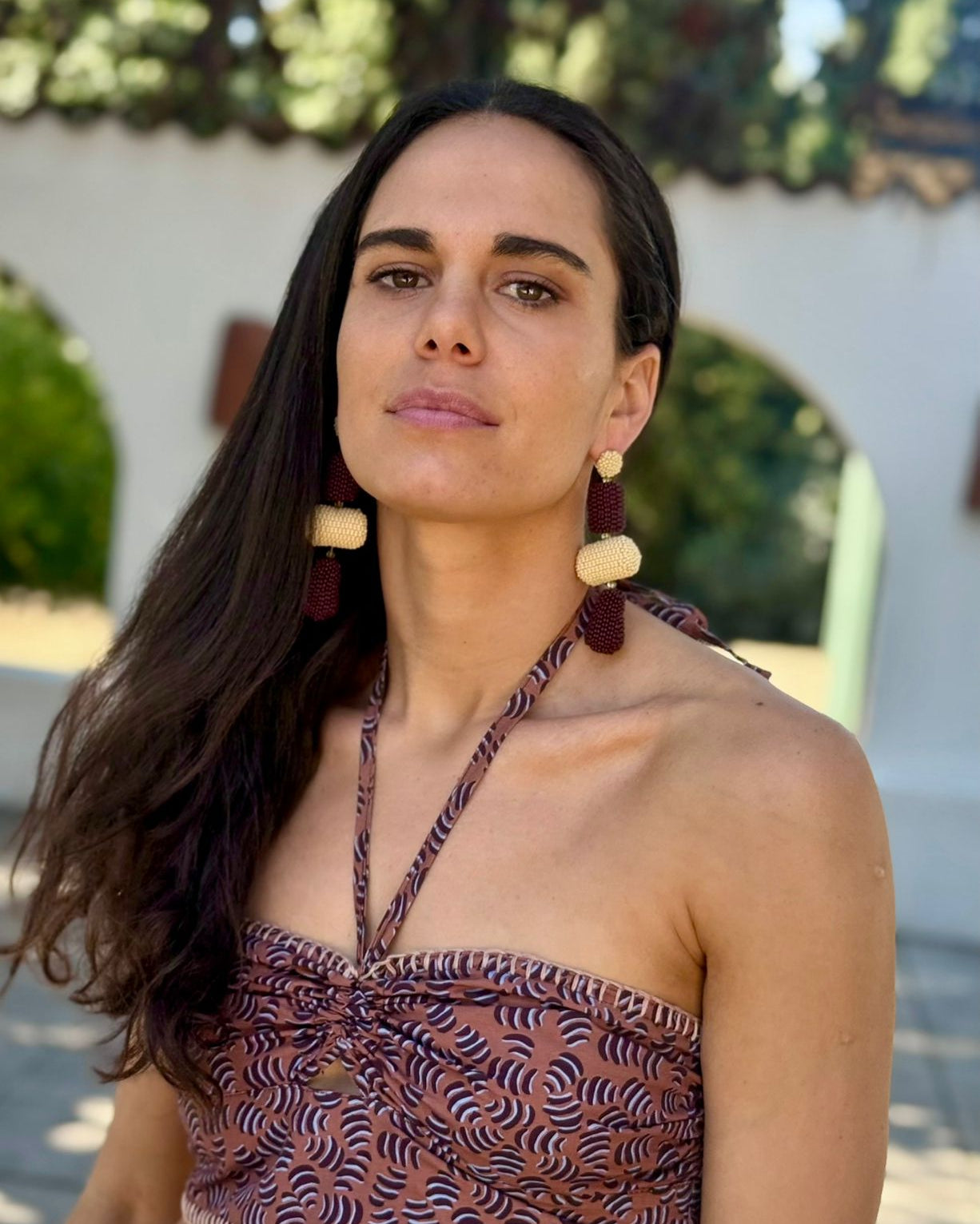 Top Pabilo Capullo Terracota Bordado