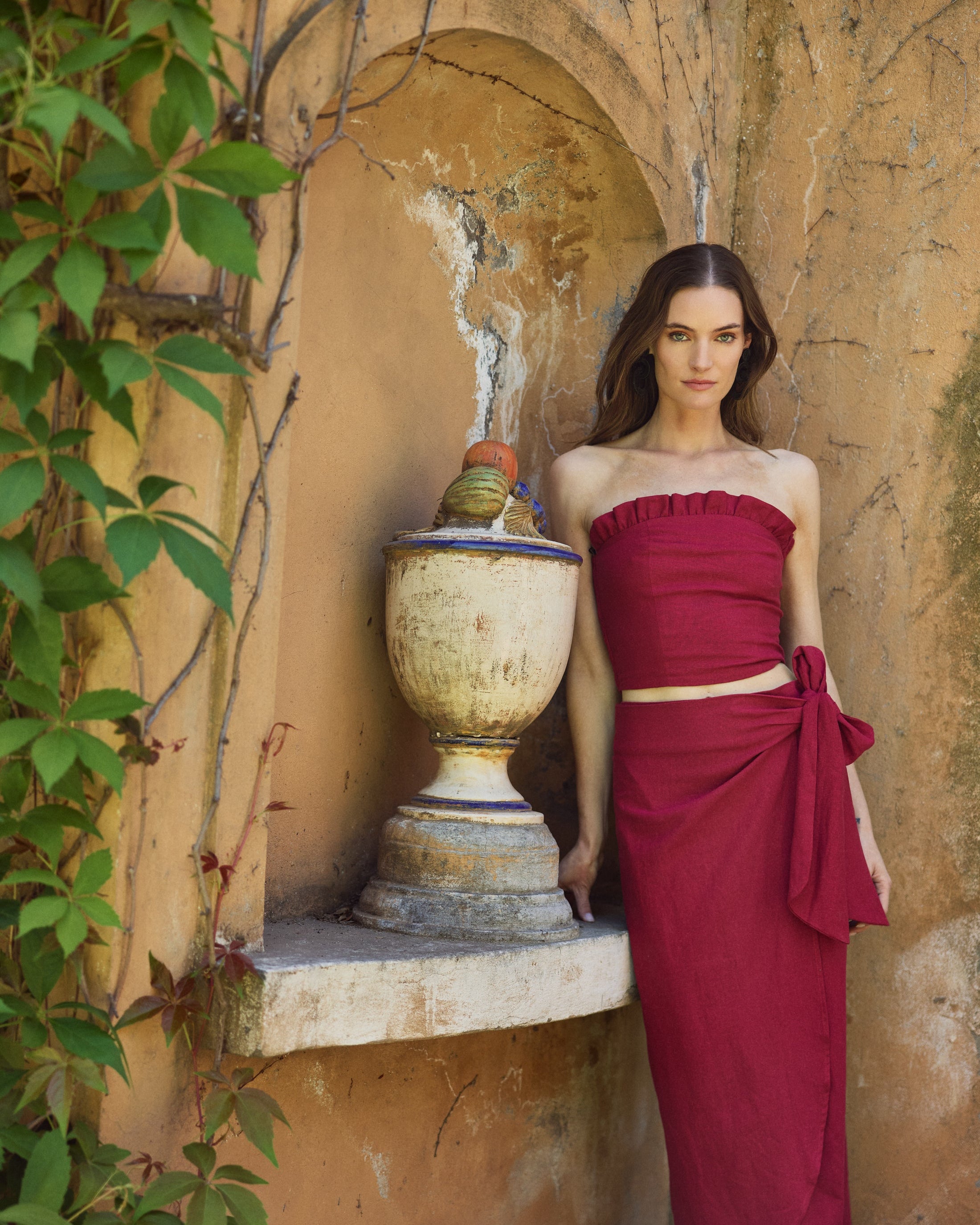 Blusa Florencia Burdeo