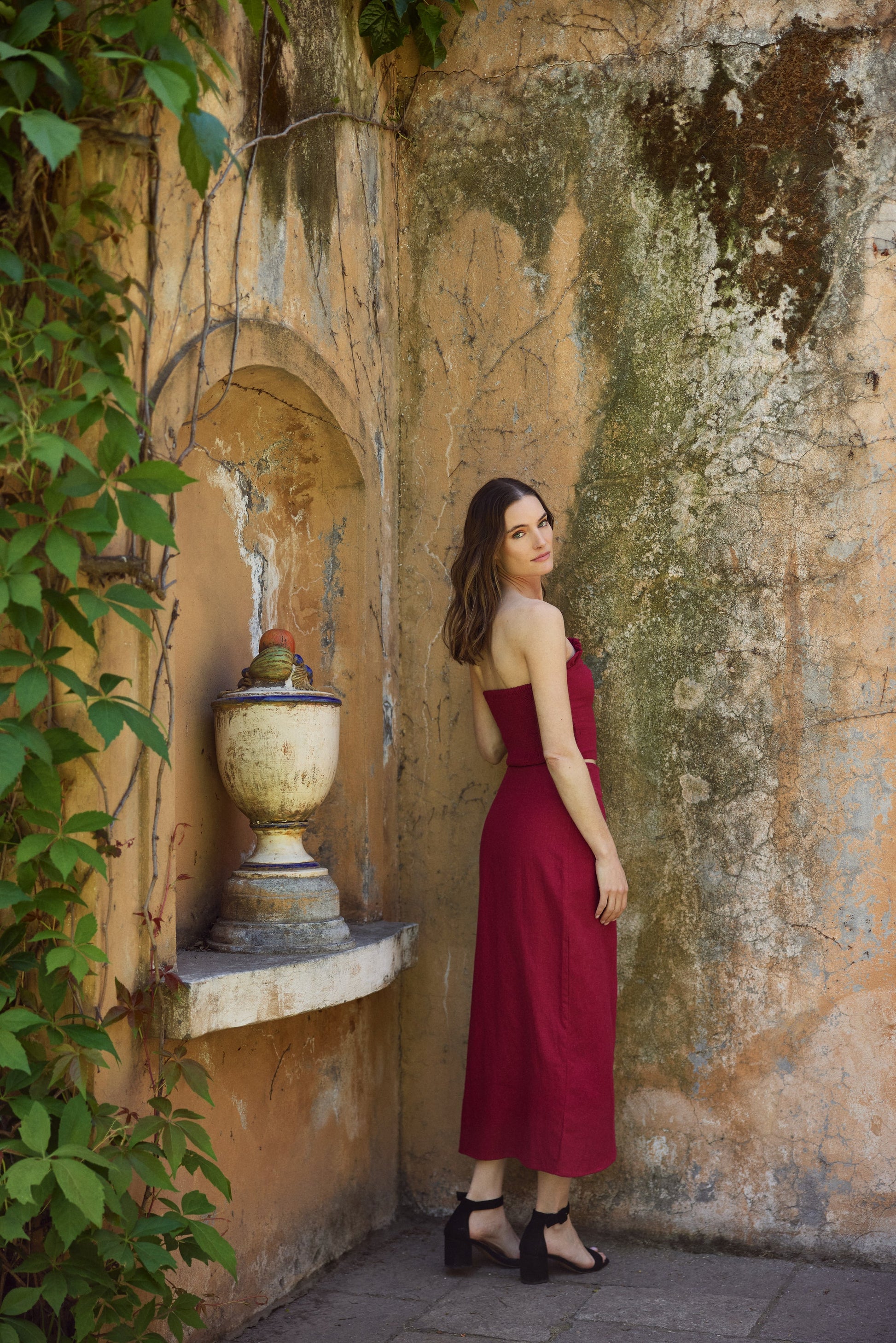 Blusa Florencia Burdeo