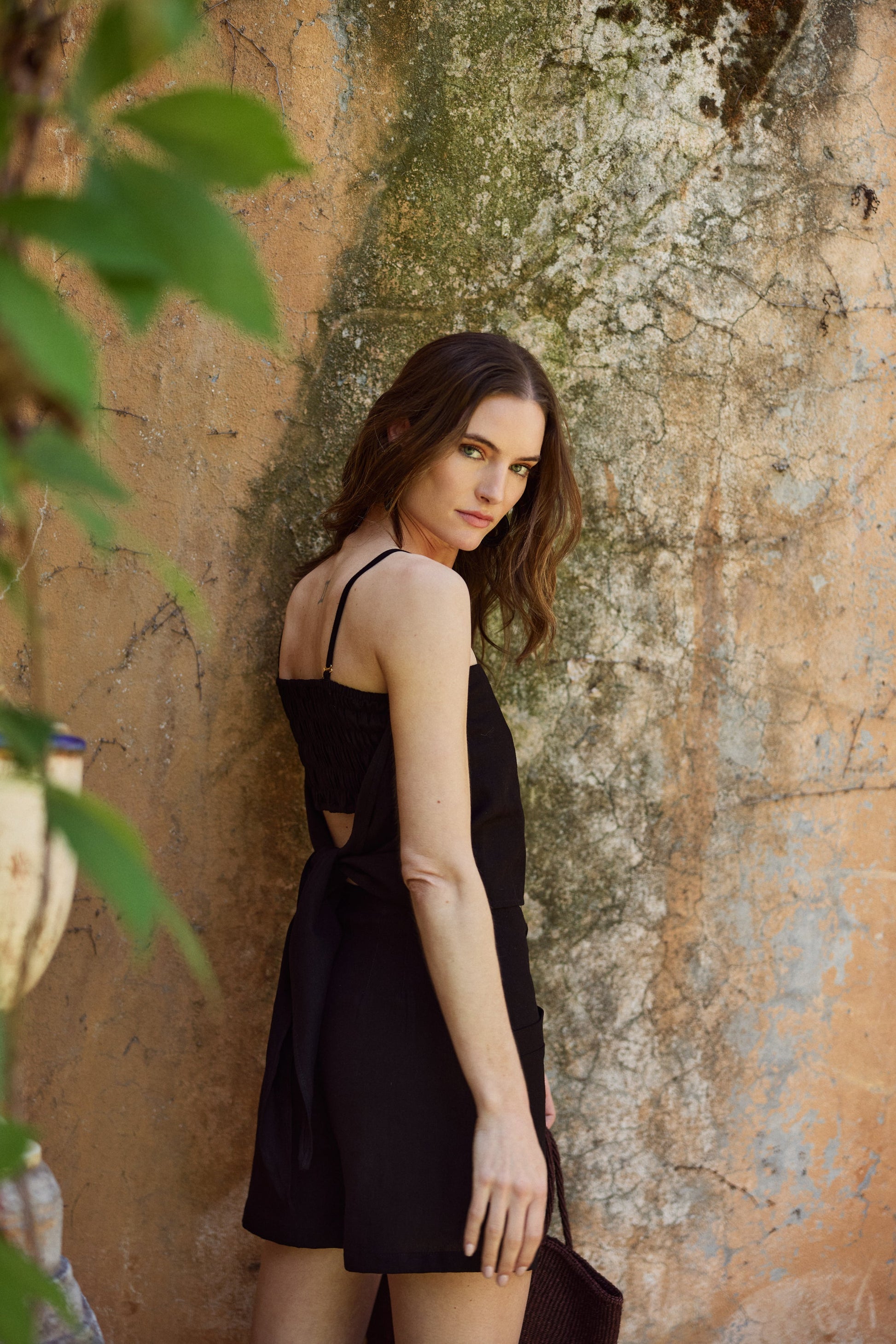 Blusa María Lino Negra