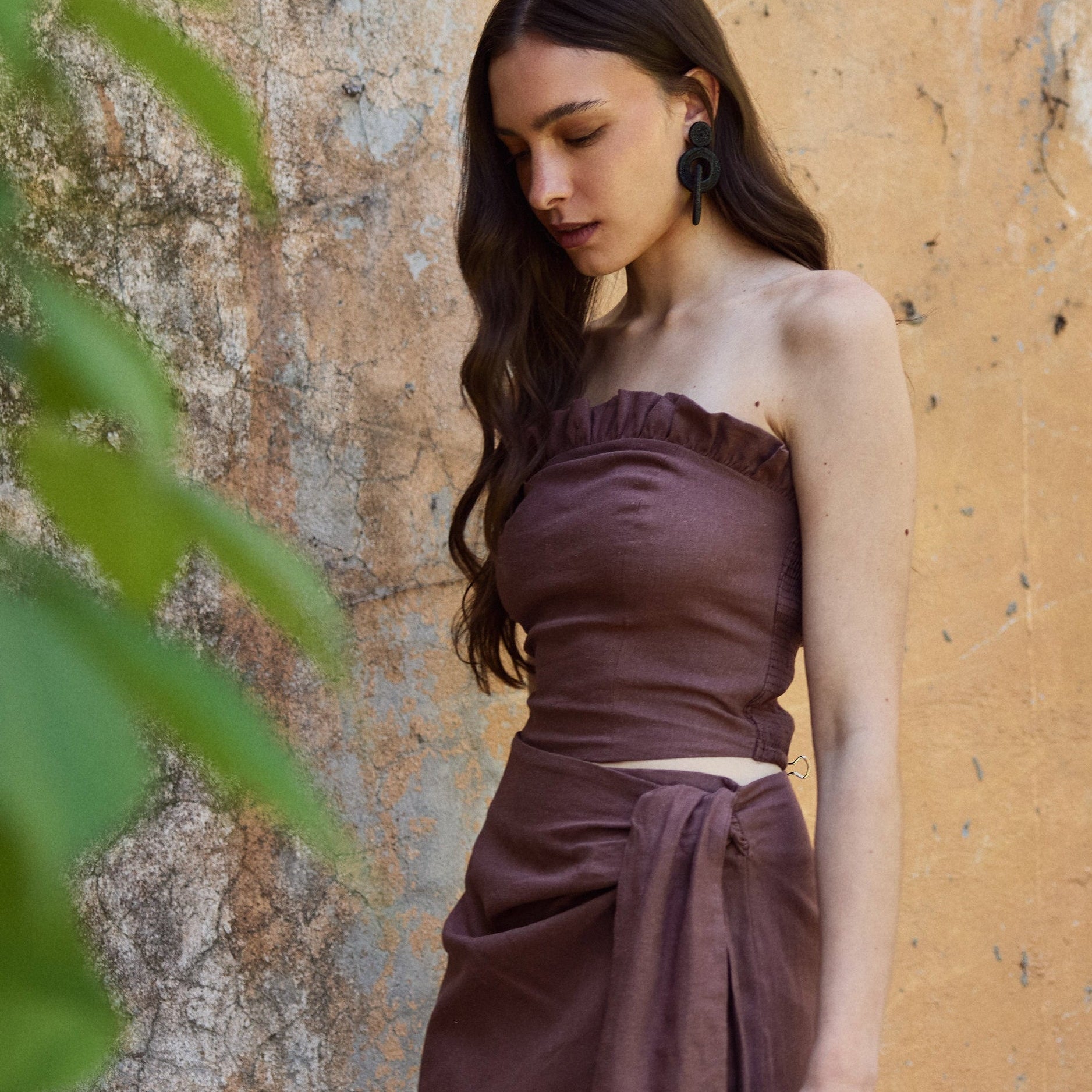 Falda Adela Chocolate