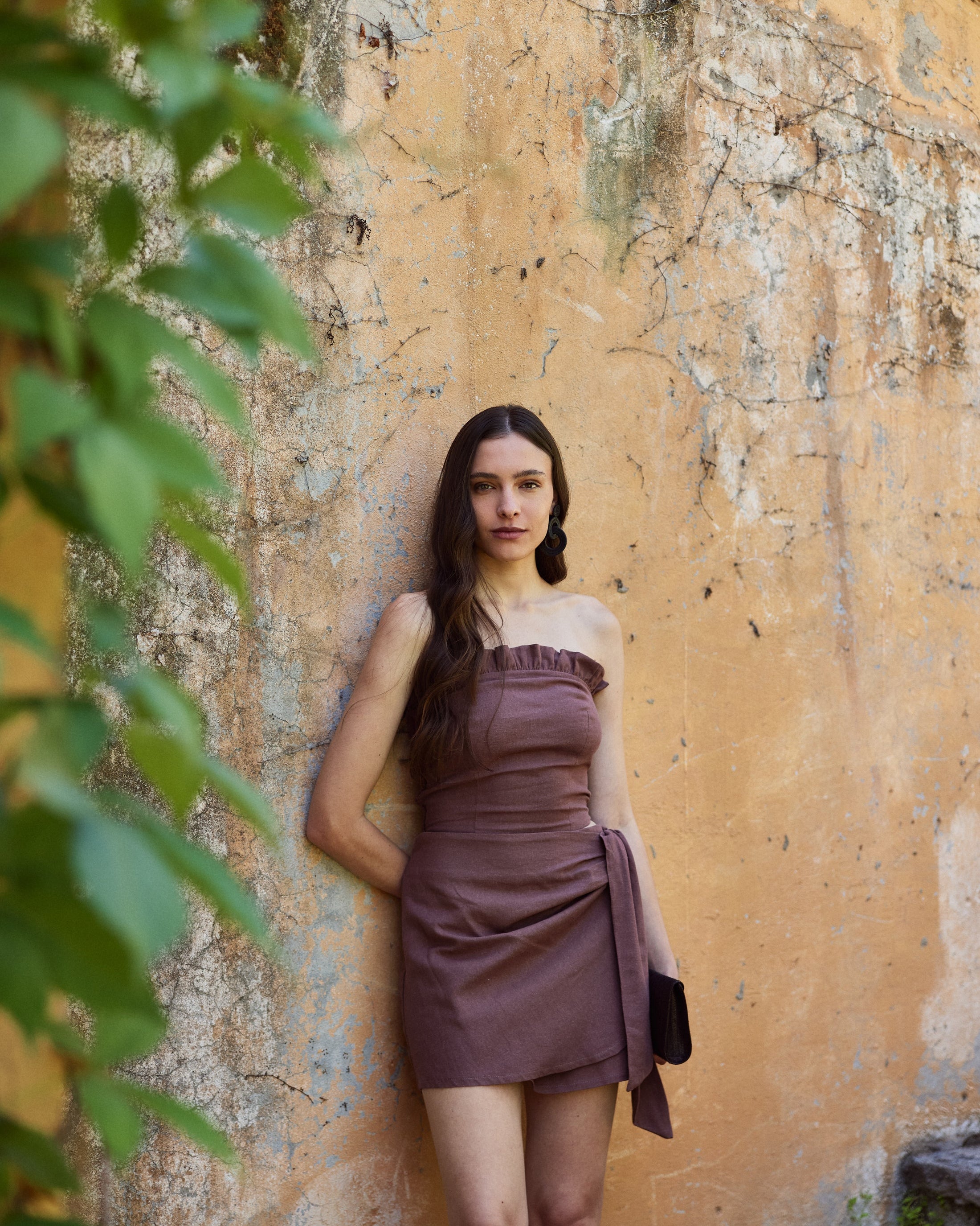 Falda Adela Chocolate