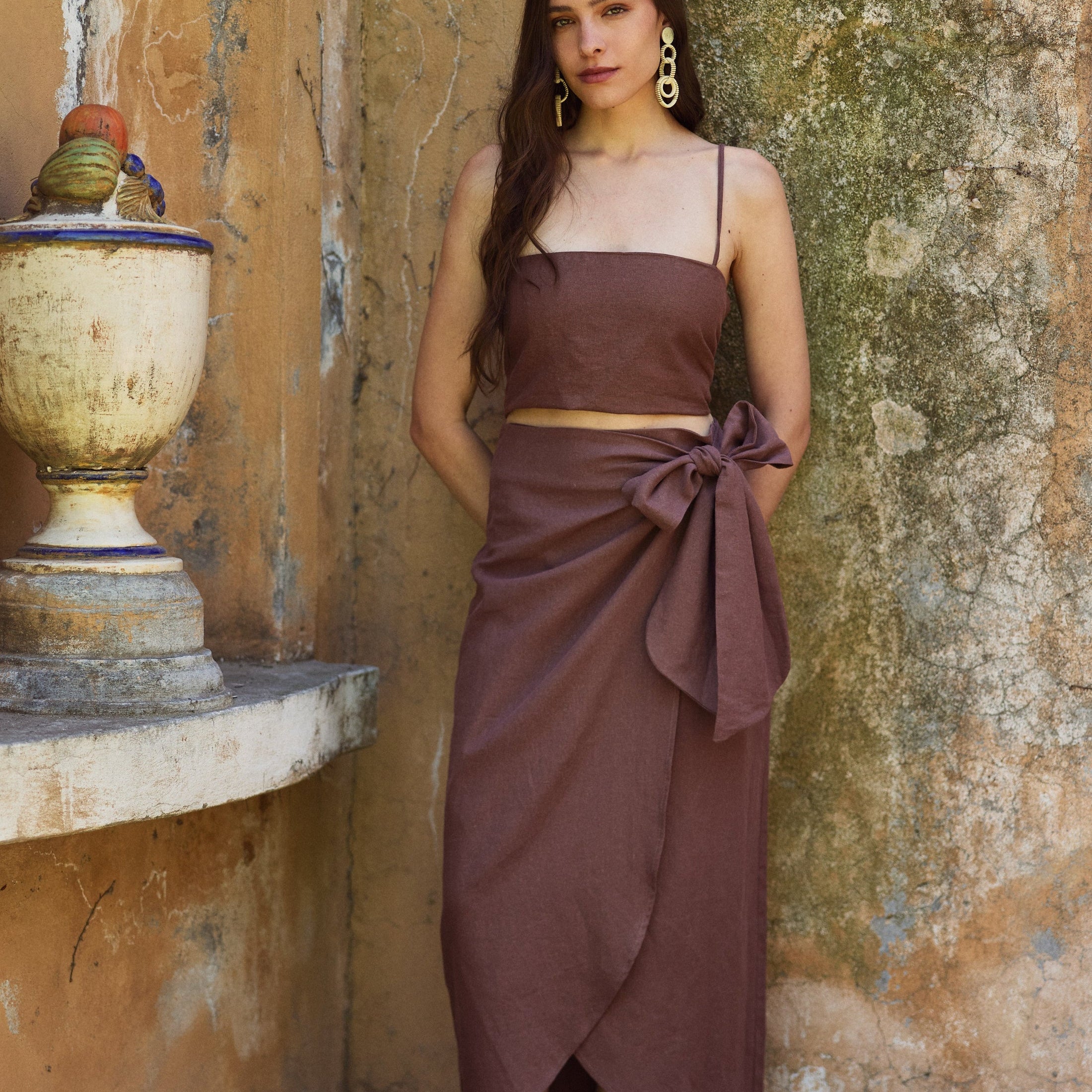 Falda Antonia Chocolate