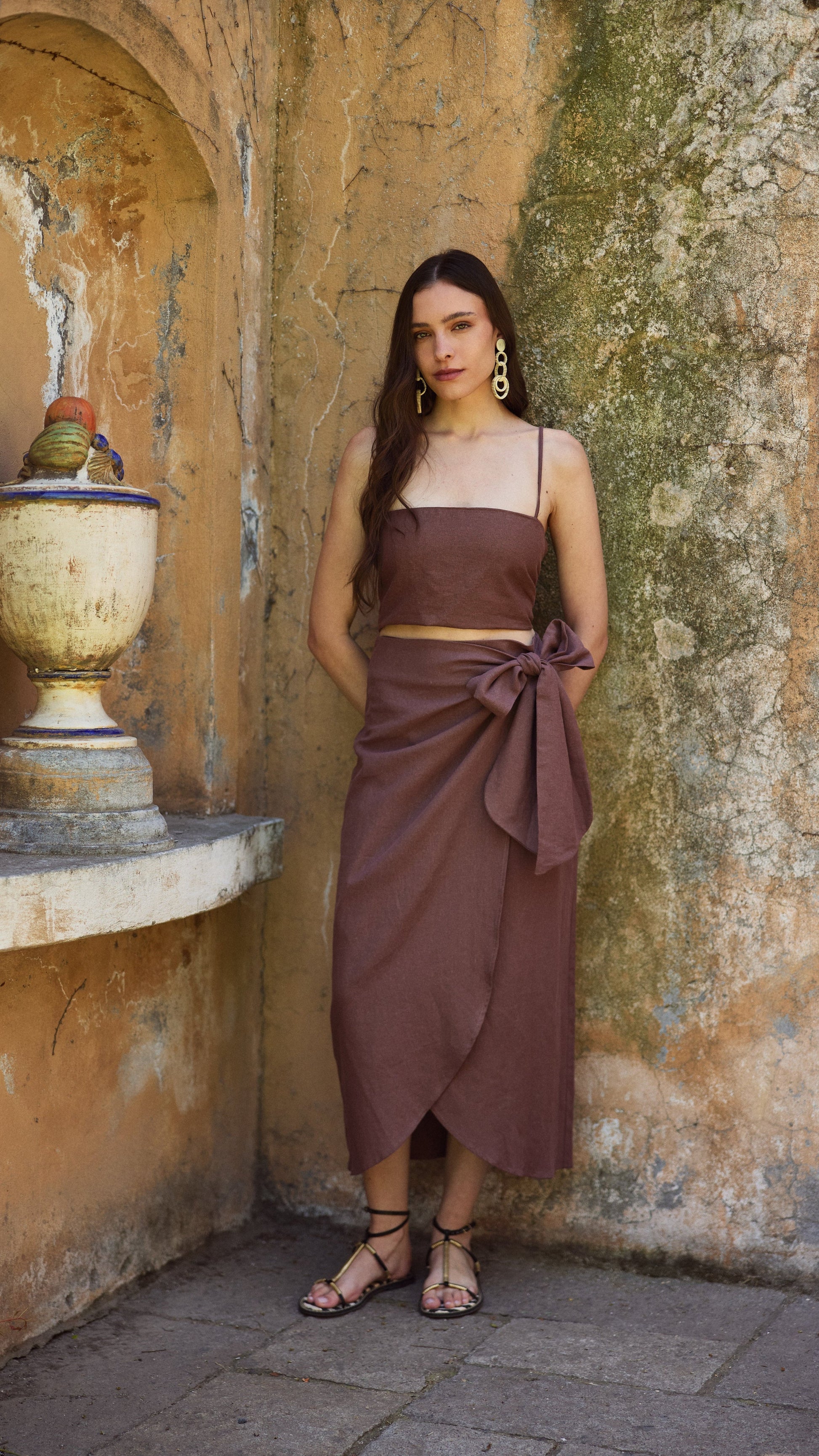 Falda Antonia Chocolate