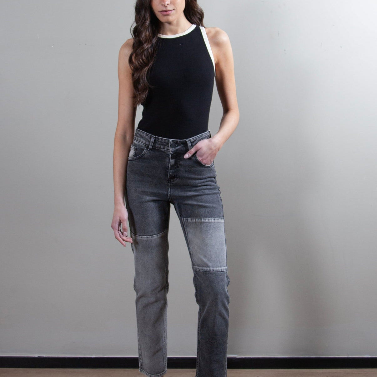 Jeans Alba Gris