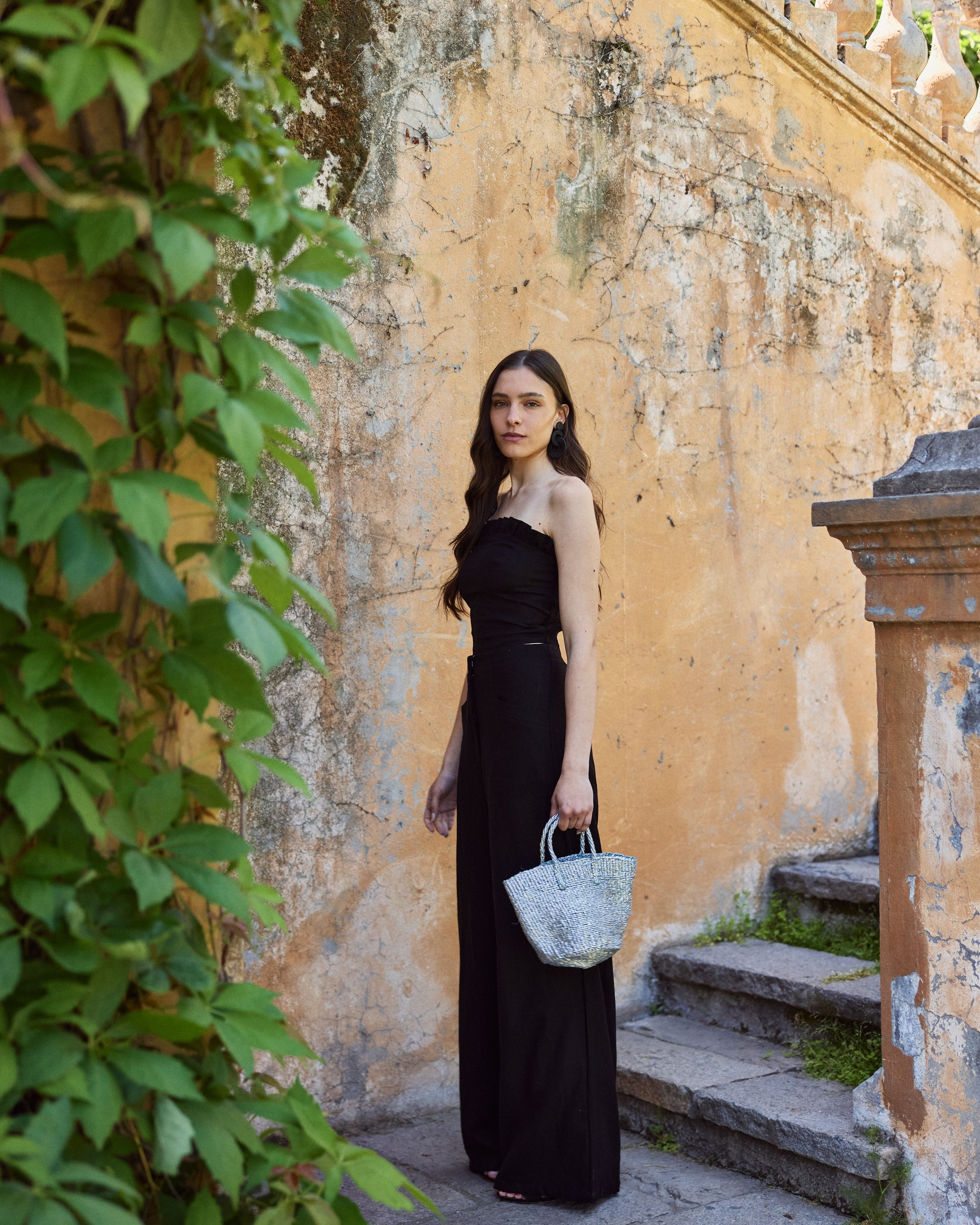 Pantalón Lourdes Lino Negro