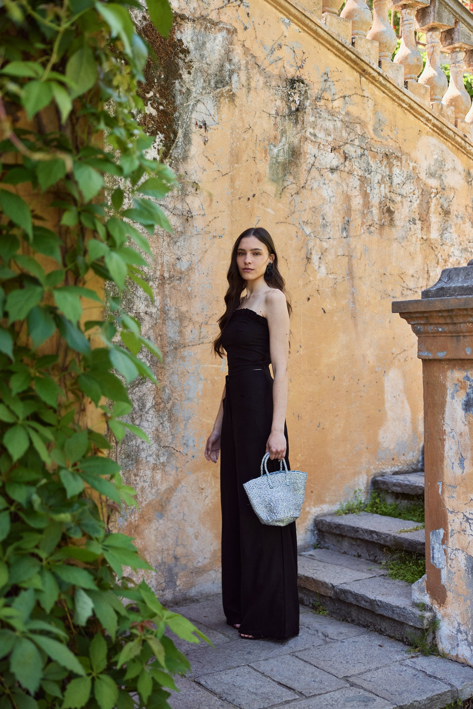 Pantalón Lourdes Lino Negro