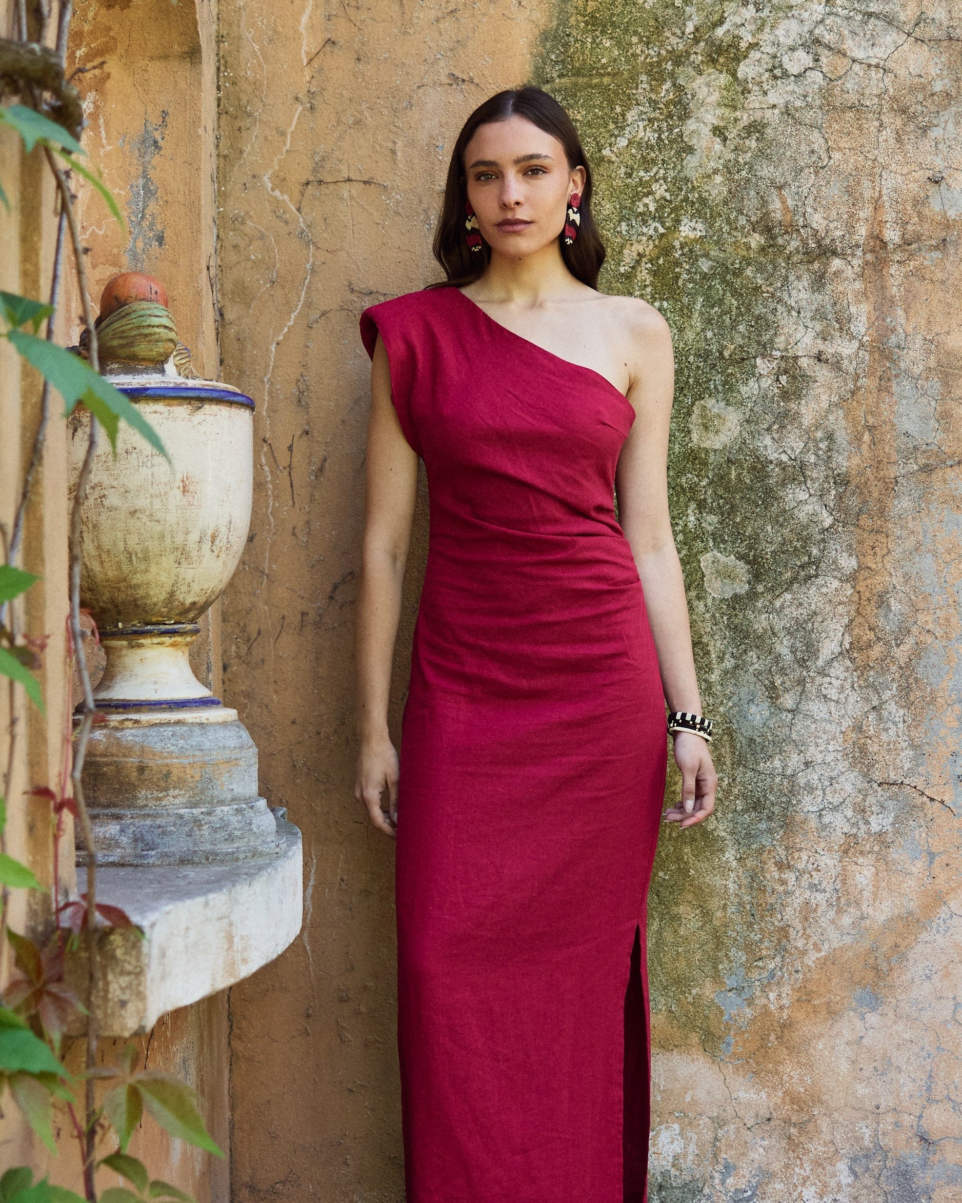 Vestido Aurora Burdeo