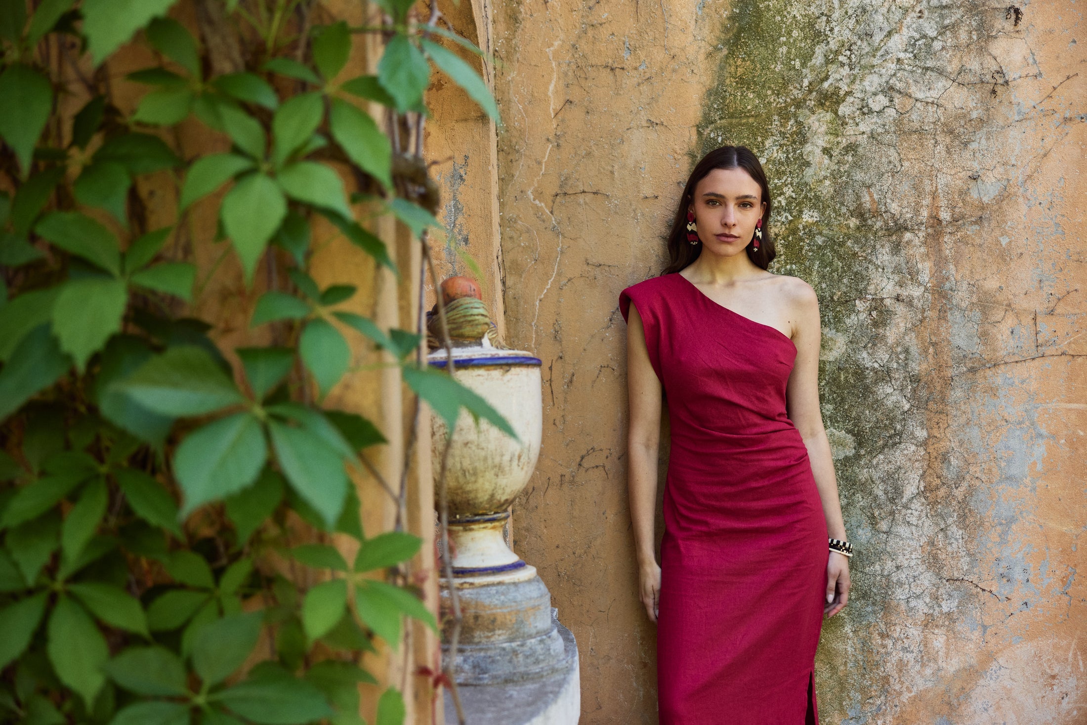 Vestido Aurora Burdeo