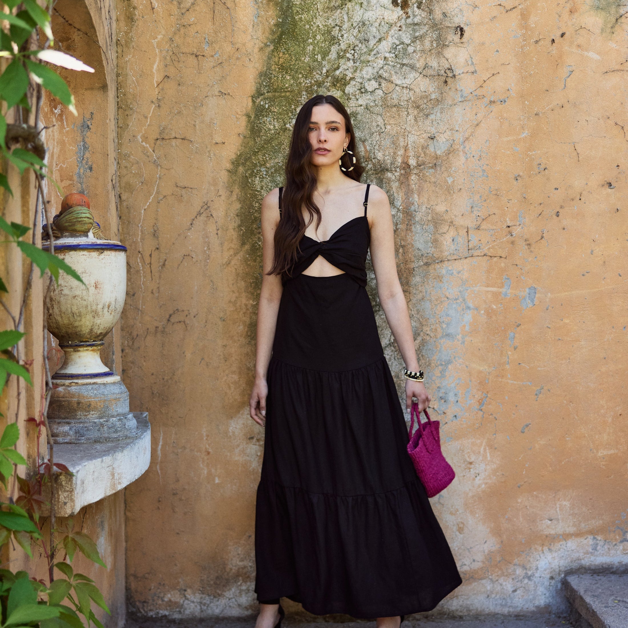 Vestido Camila Lino Negro