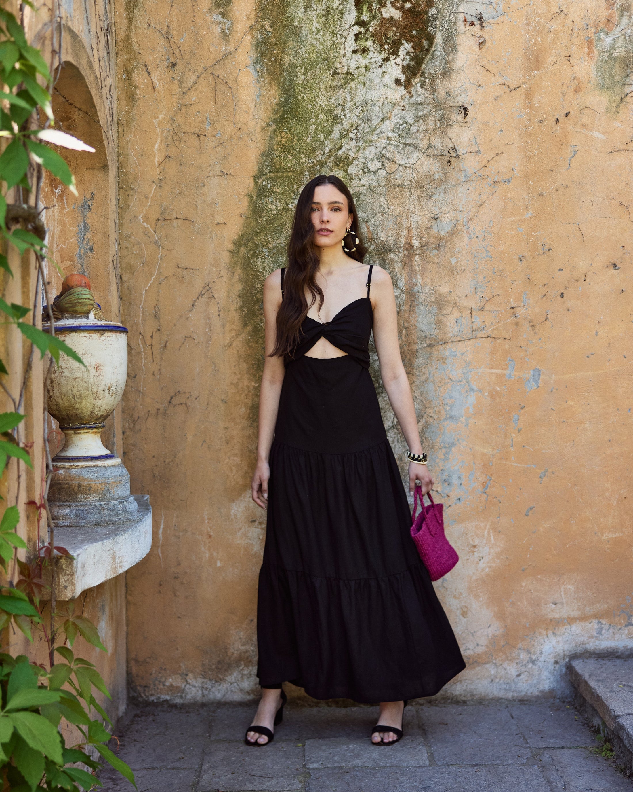 Vestido Camila Lino Negro