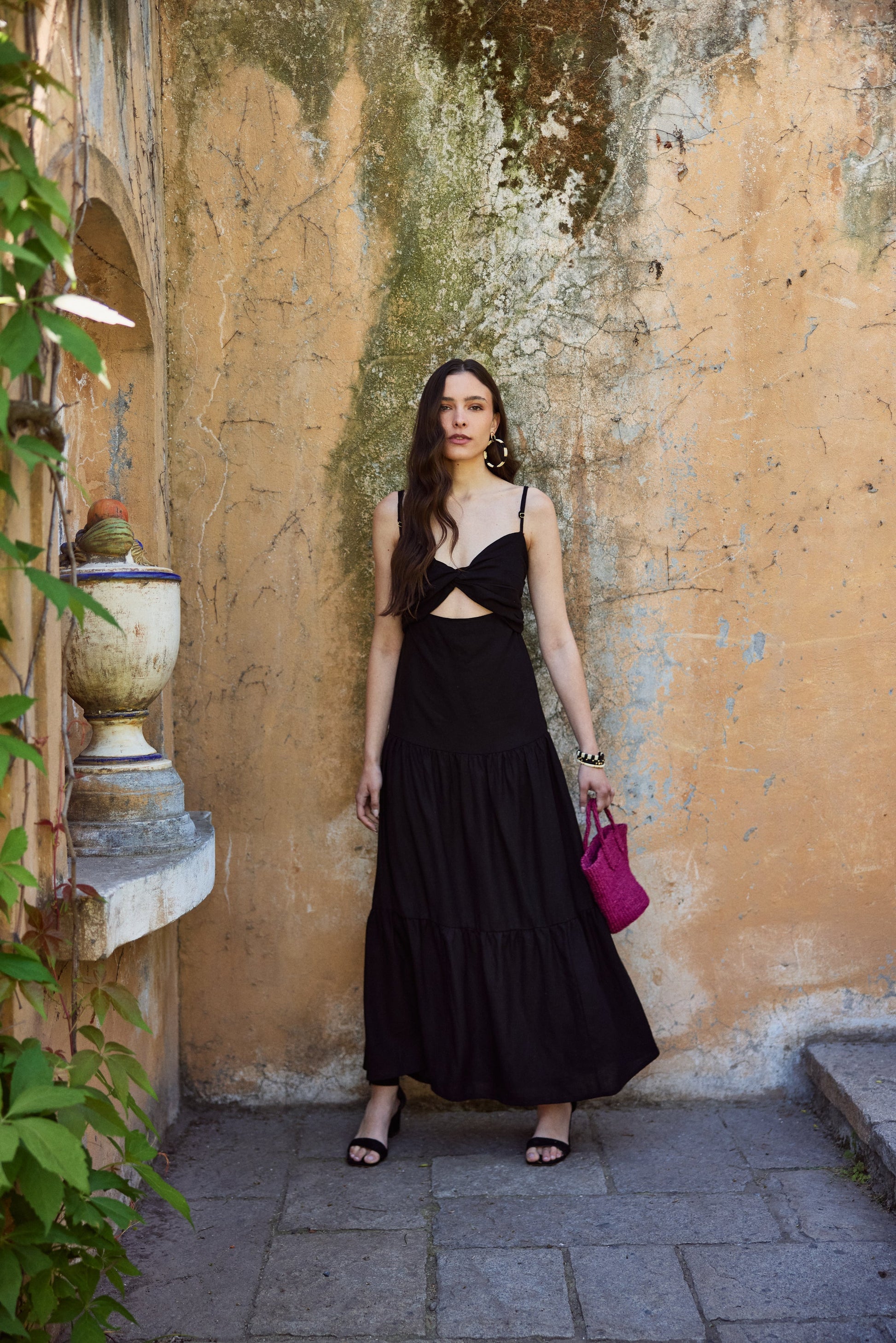 Vestido Camila Lino Negro