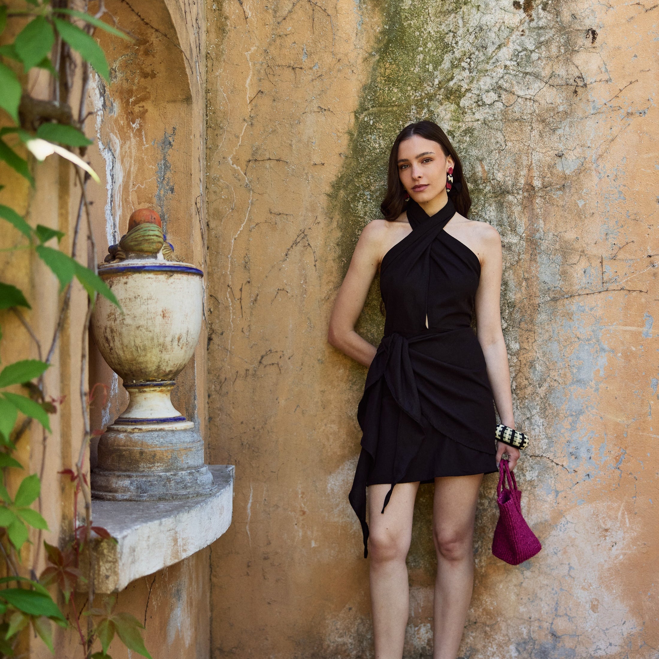 Vestido Isabel Lino Negro