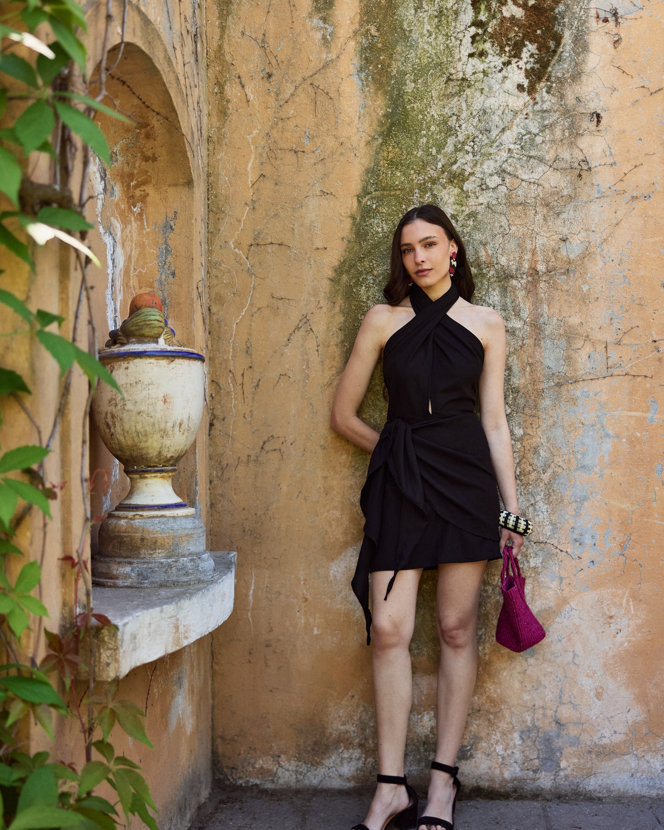 Vestido Isabel Lino Negro