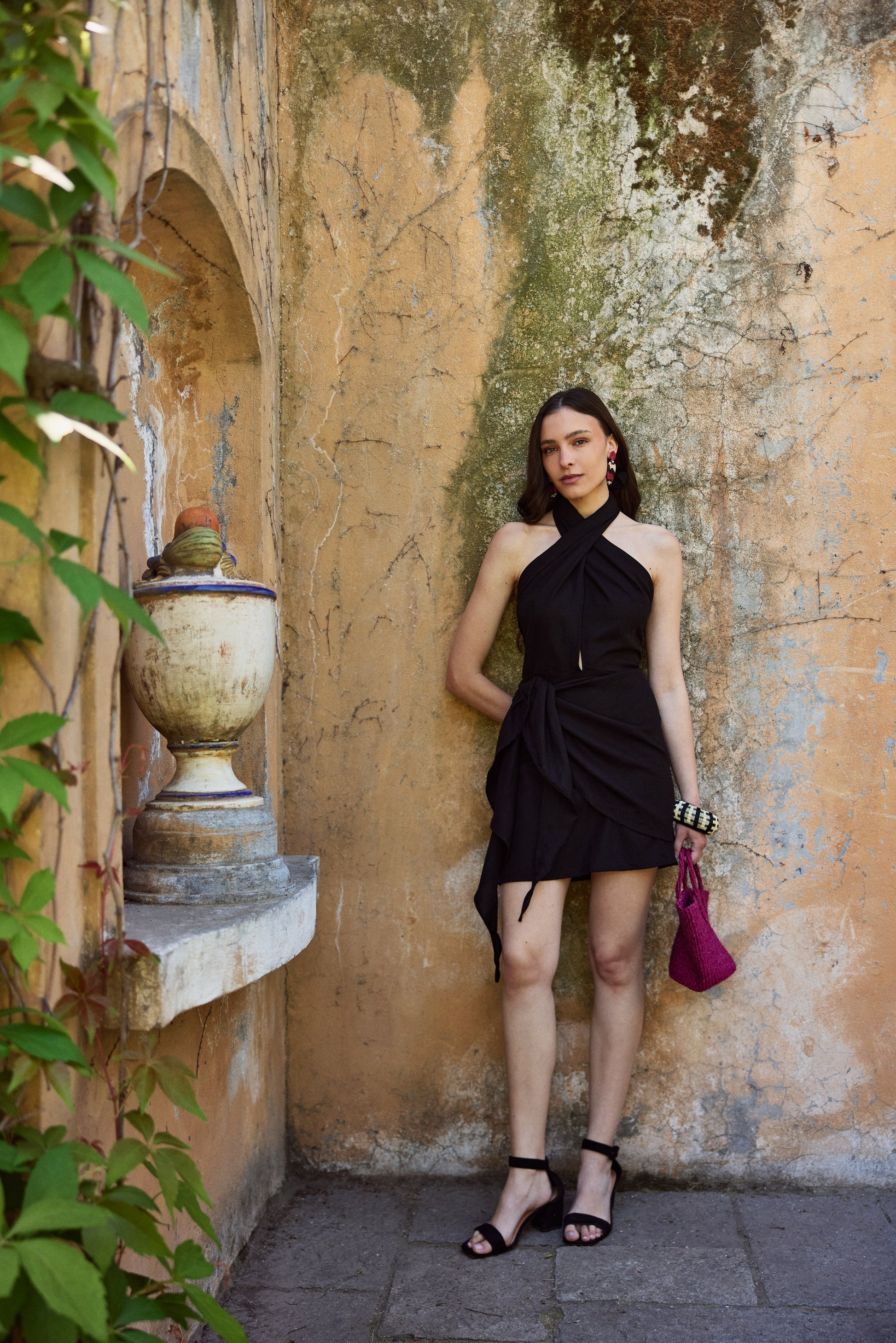 Vestido Isabel Lino Negro