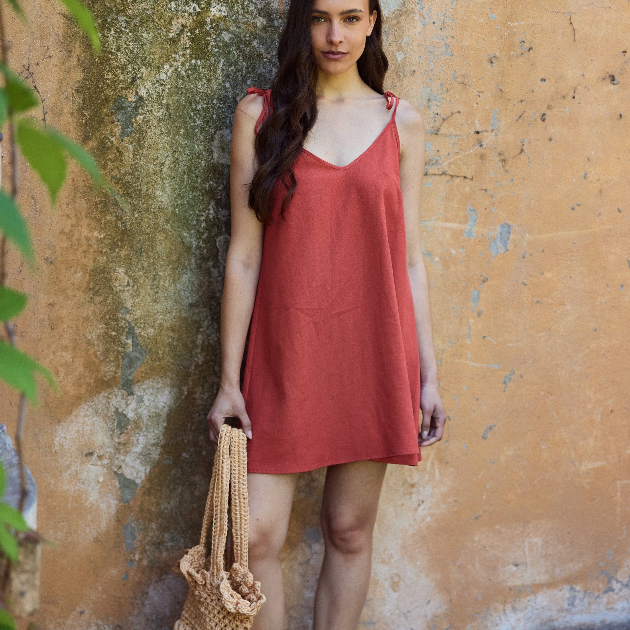 Vestido Natalia Terracota