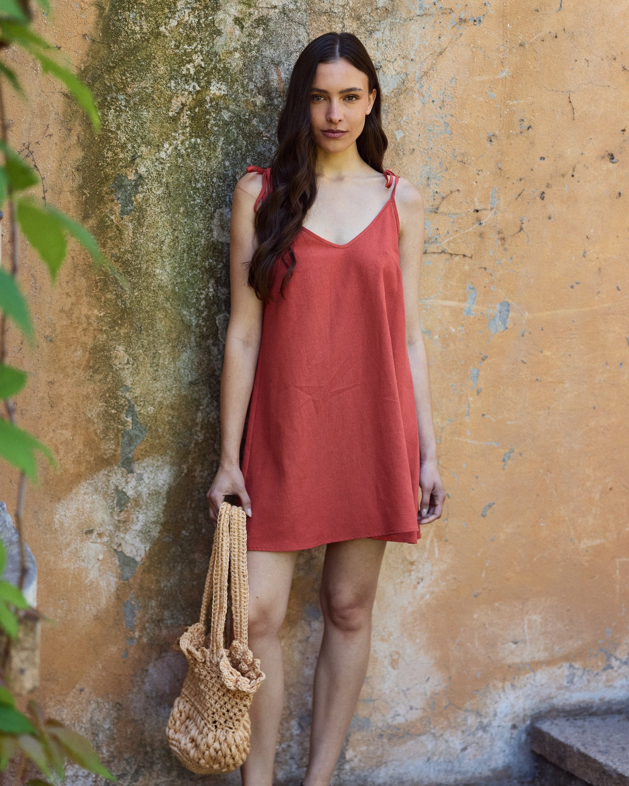 Vestido Natalia Terracota