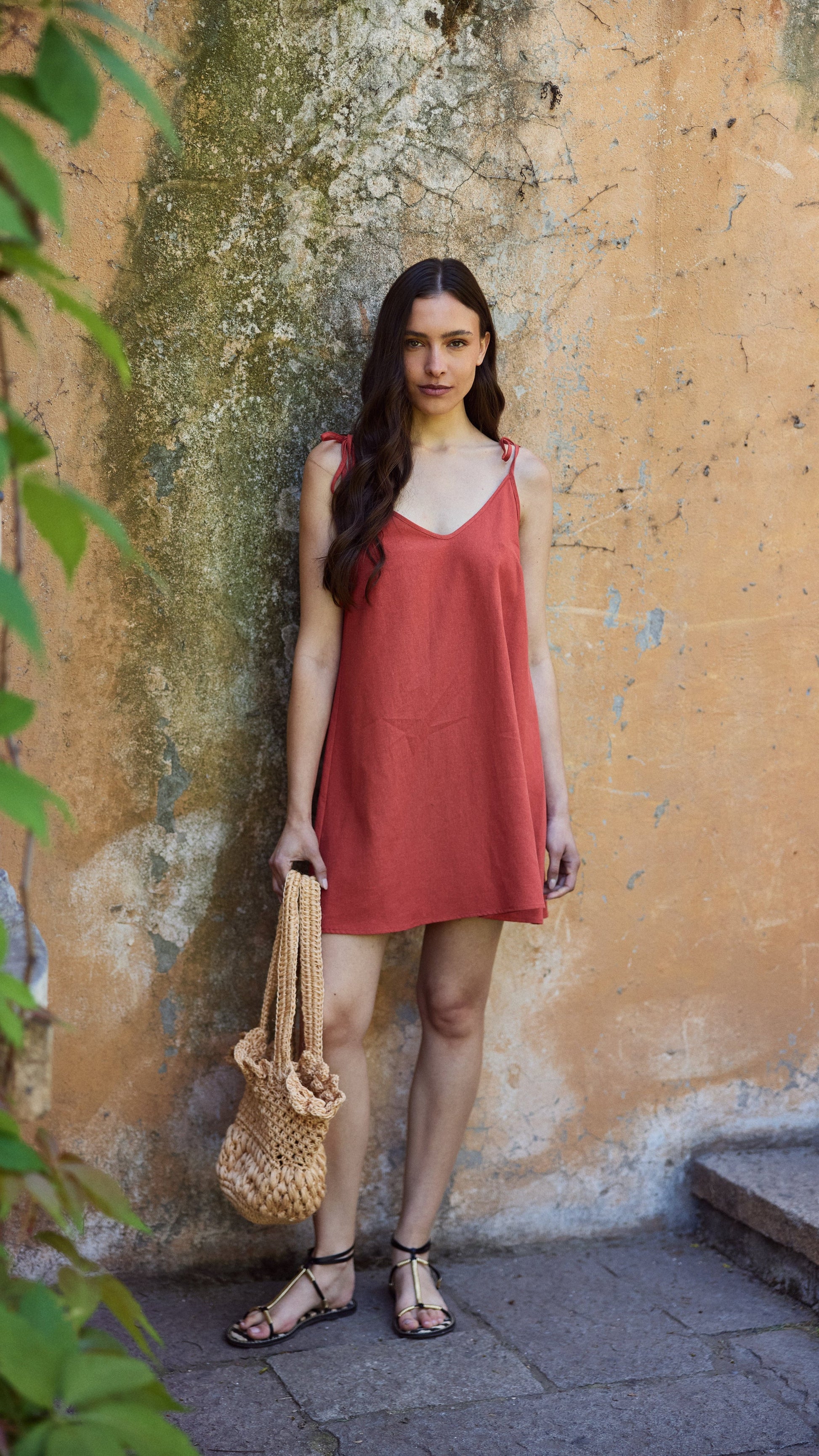 Vestido Natalia Terracota