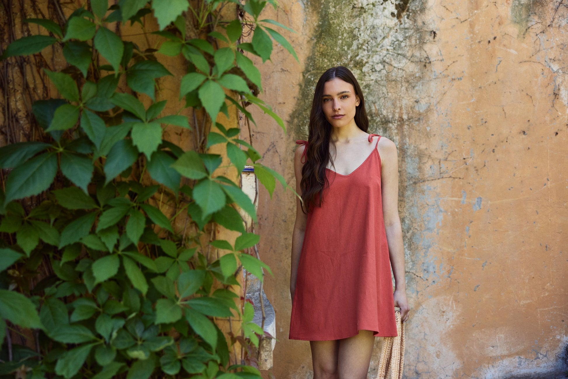 Vestido Natalia Terracota