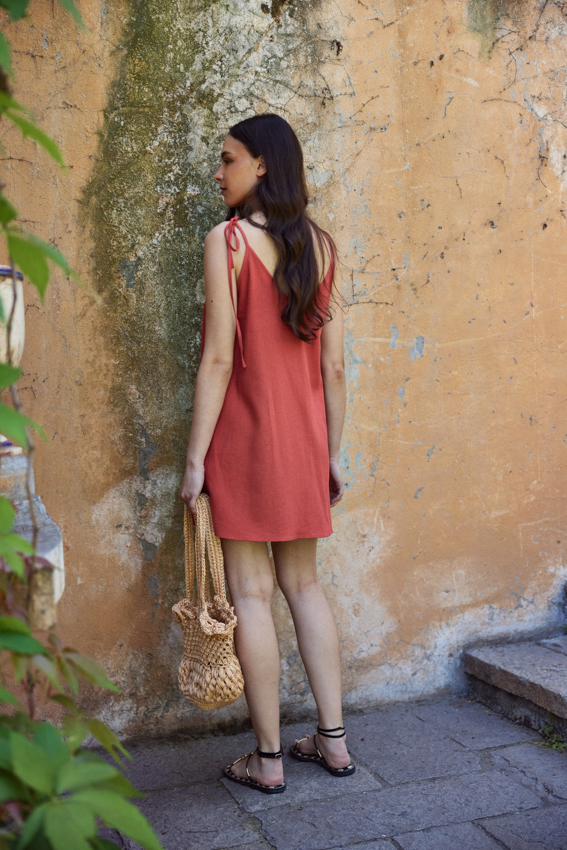 Vestido Natalia Terracota