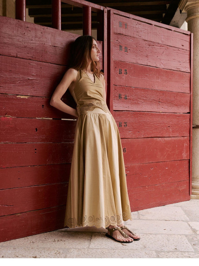 Falda Caroline Beige