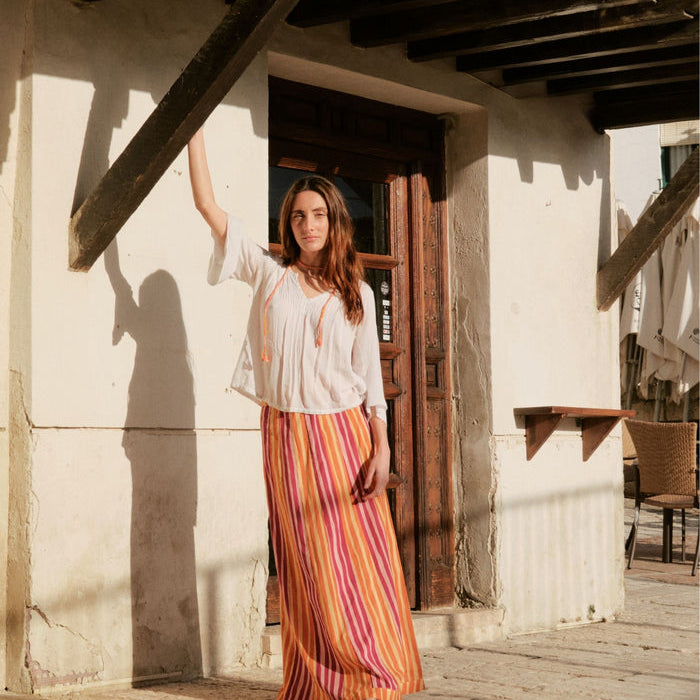 Falda Felice Print Orange