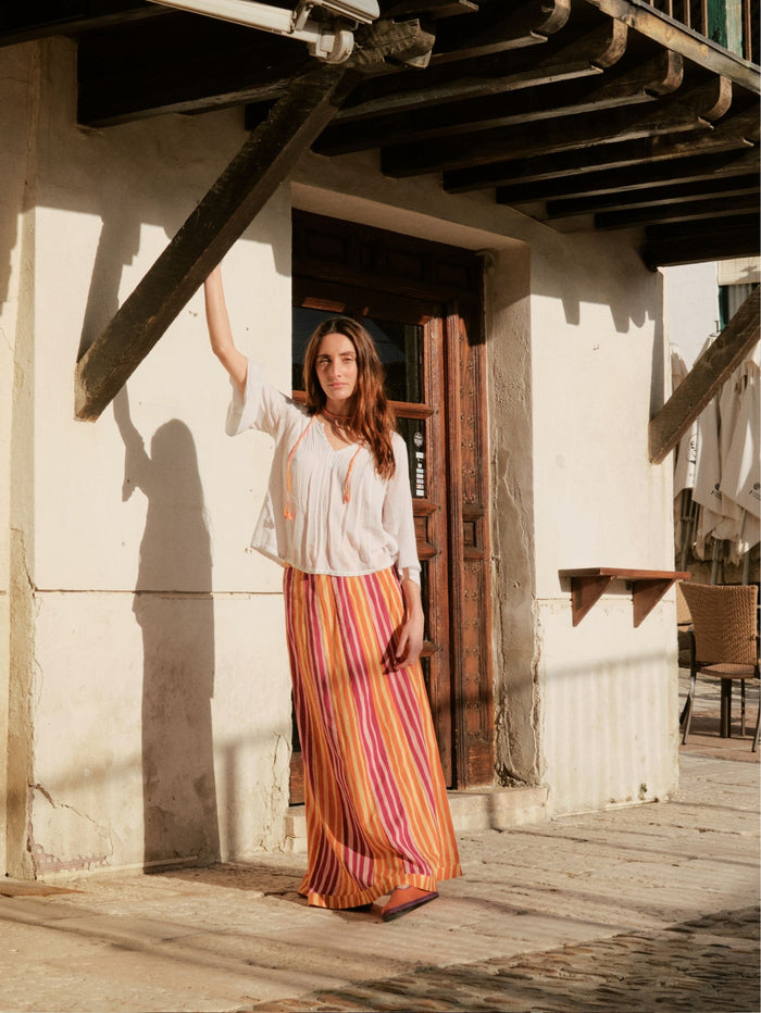 Falda Felice Print Orange