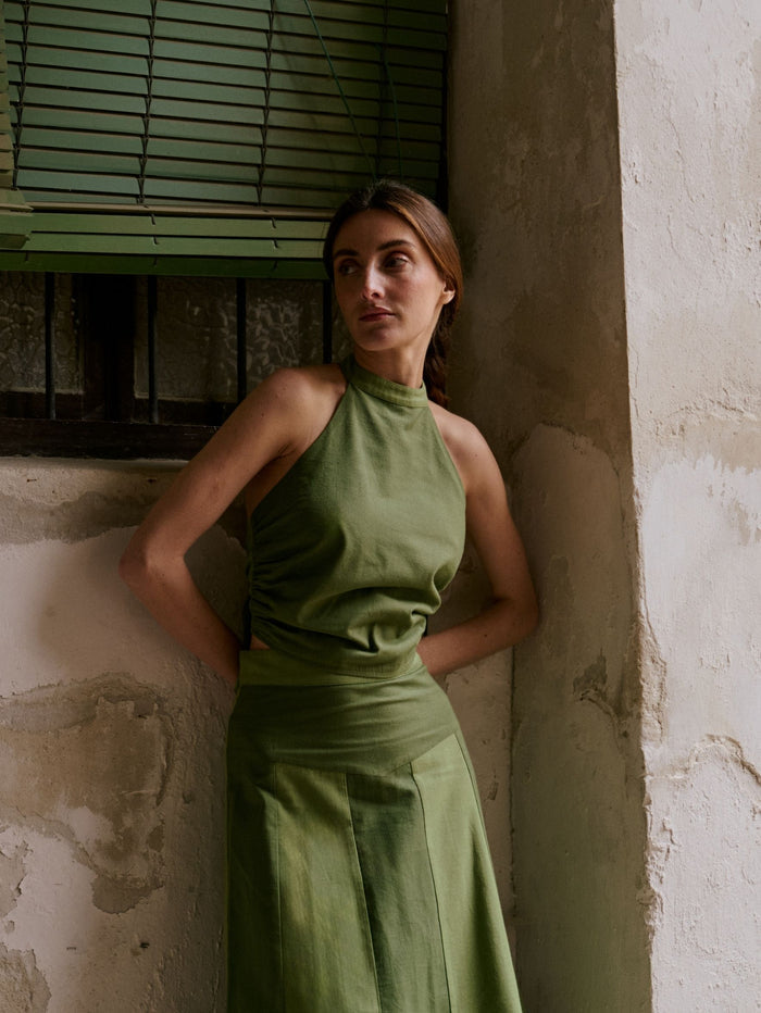 Falda Felice Green