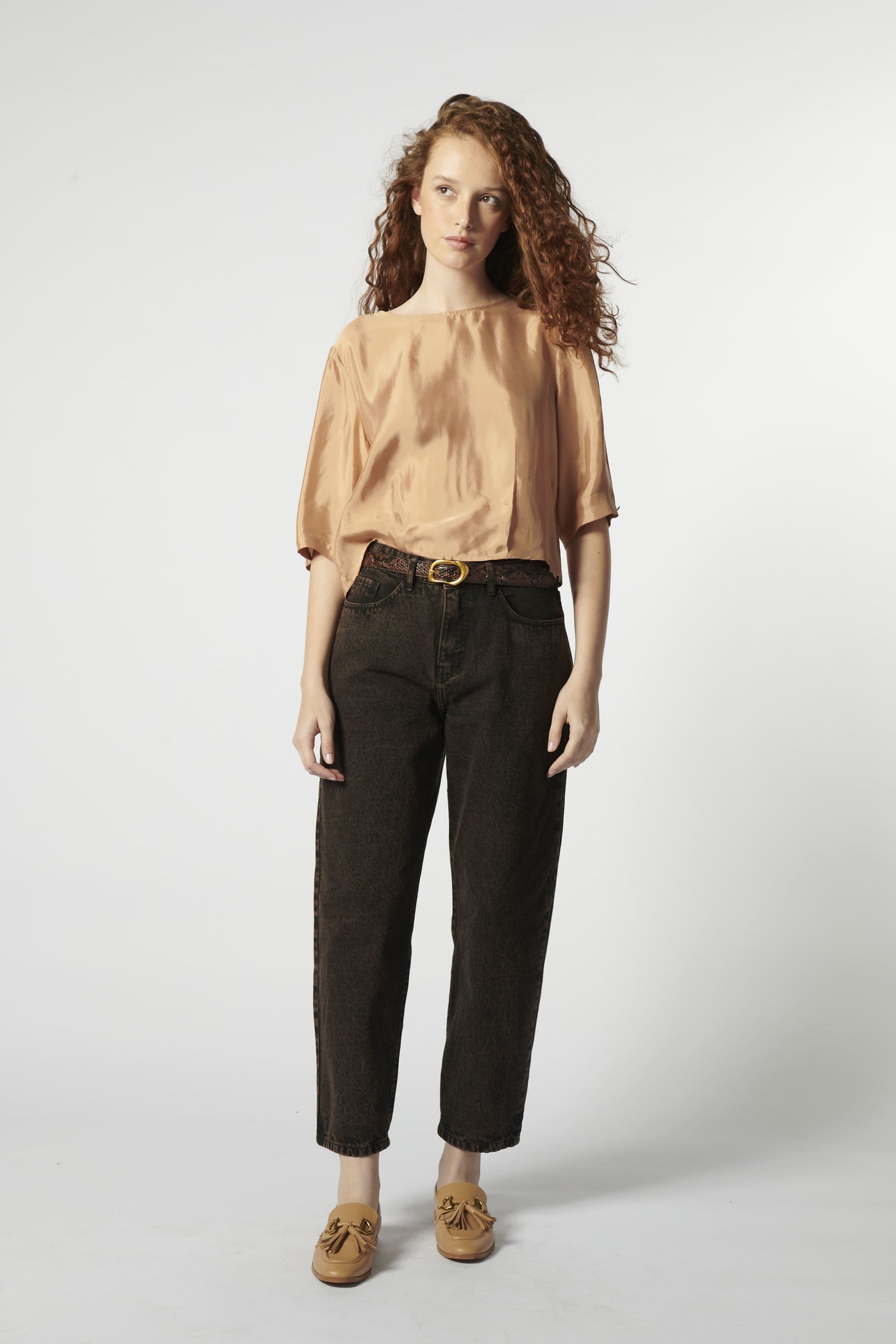 Jeans Barrel Ladrillo