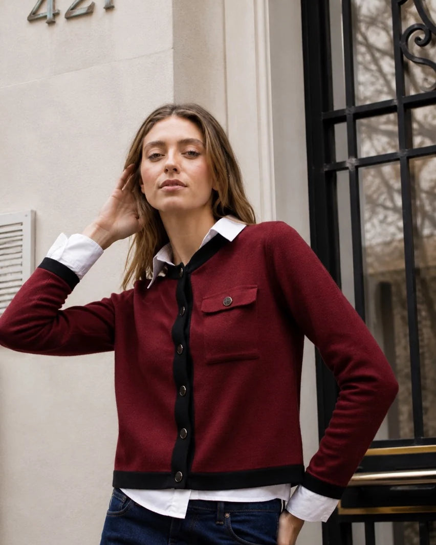 Chaqueta Stina Burdeo