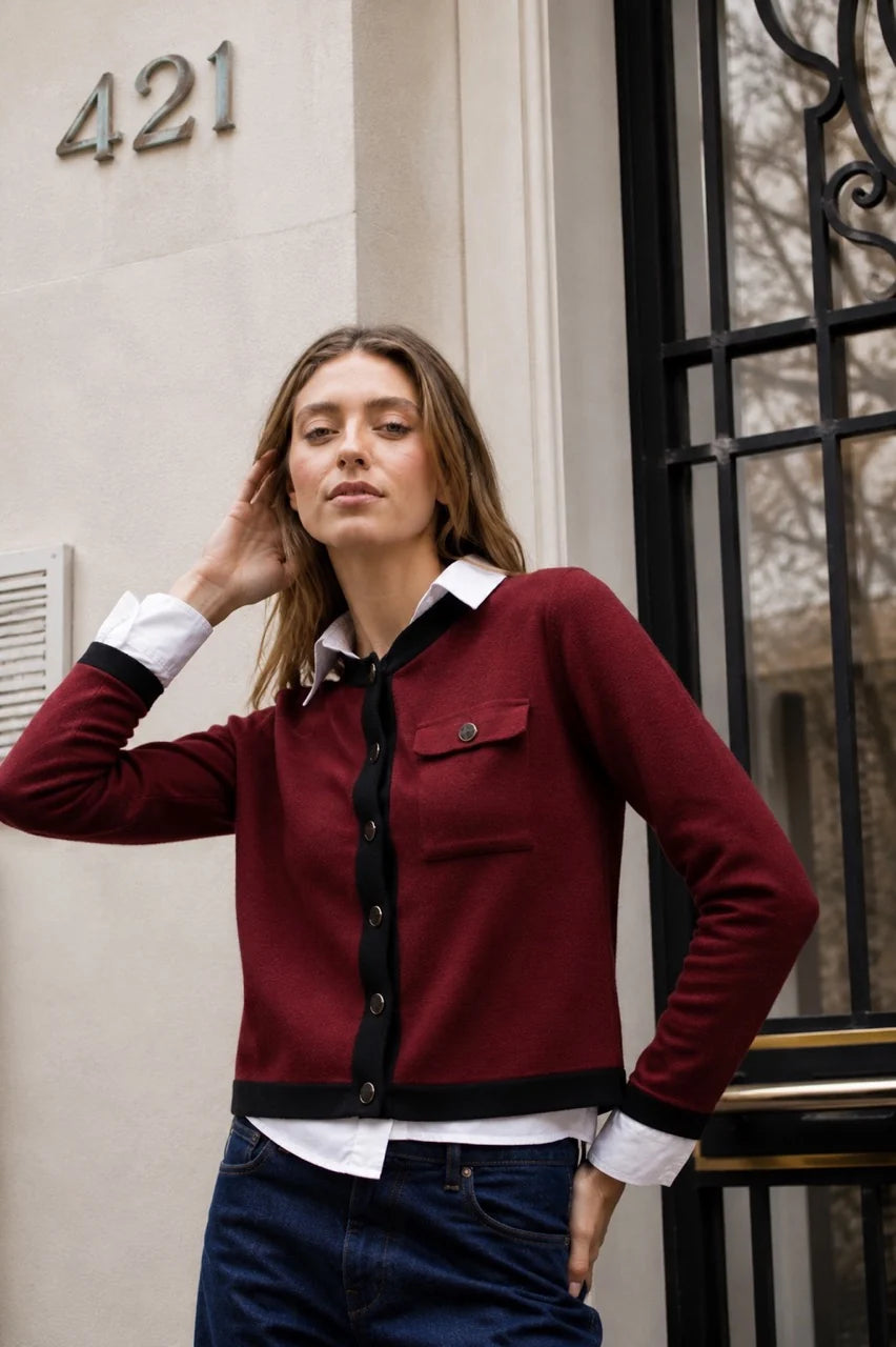 Chaqueta Stina Burdeo