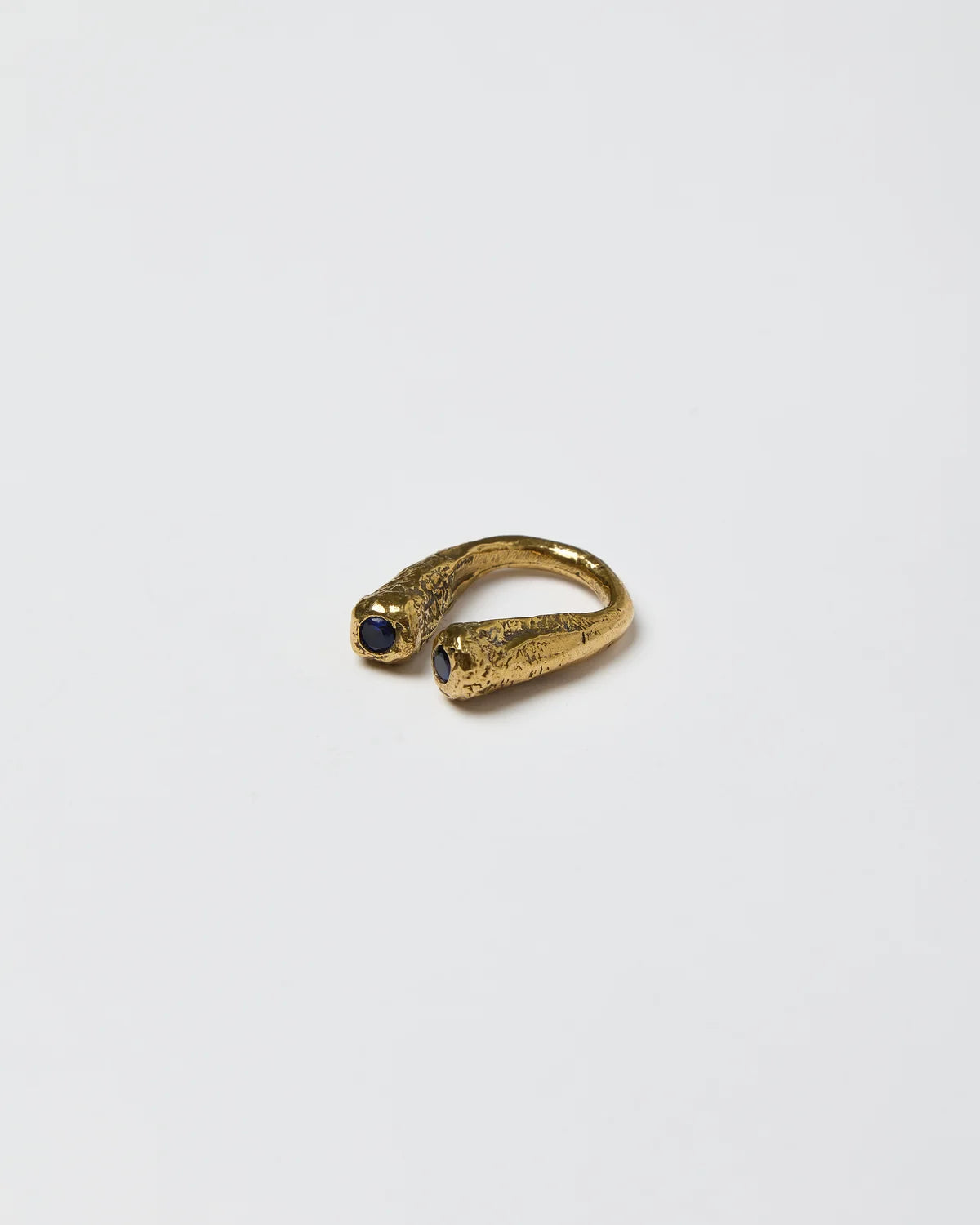 Dual Lava Ring Gold — Blue