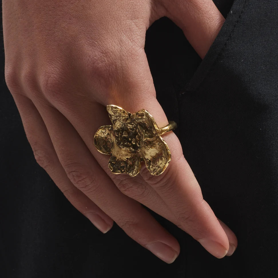 Fleur de Feu Ring Gold