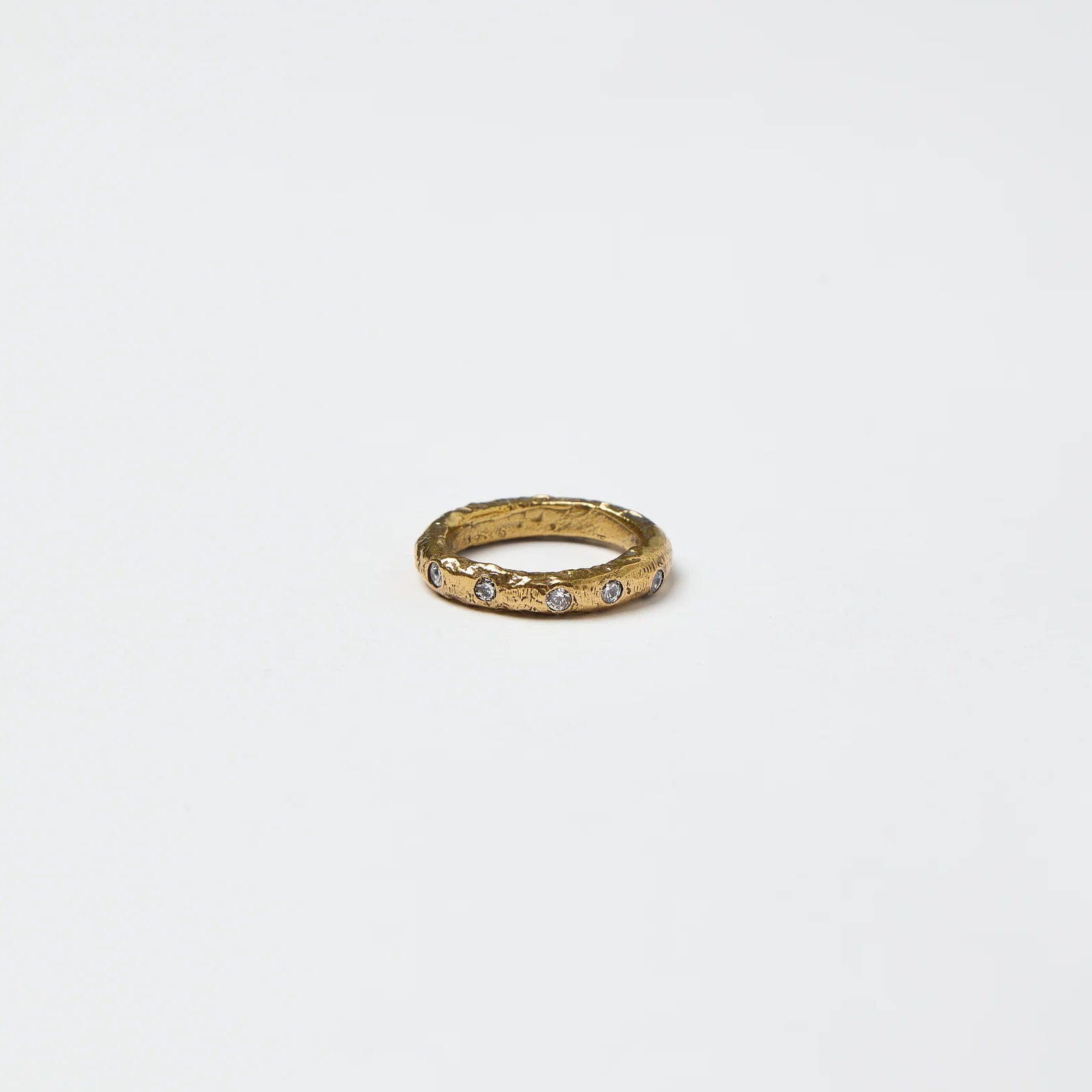 Whisper Lava Ring Gold — White