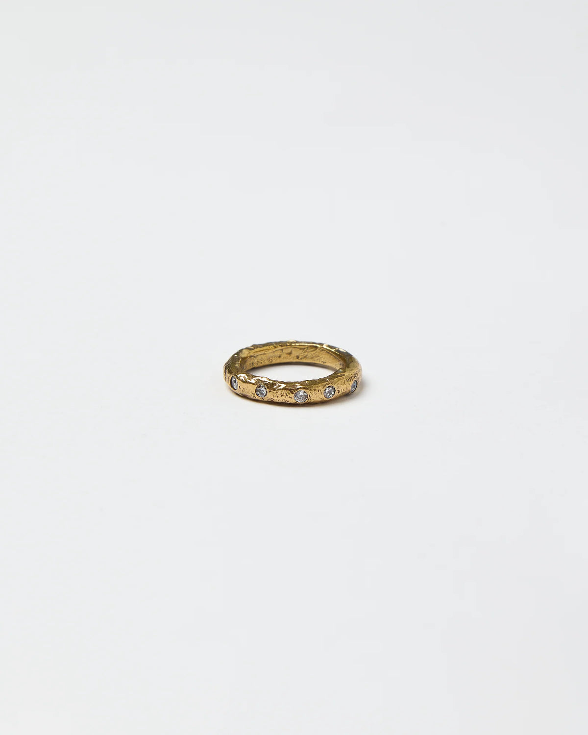 Whisper Lava Ring Gold — White