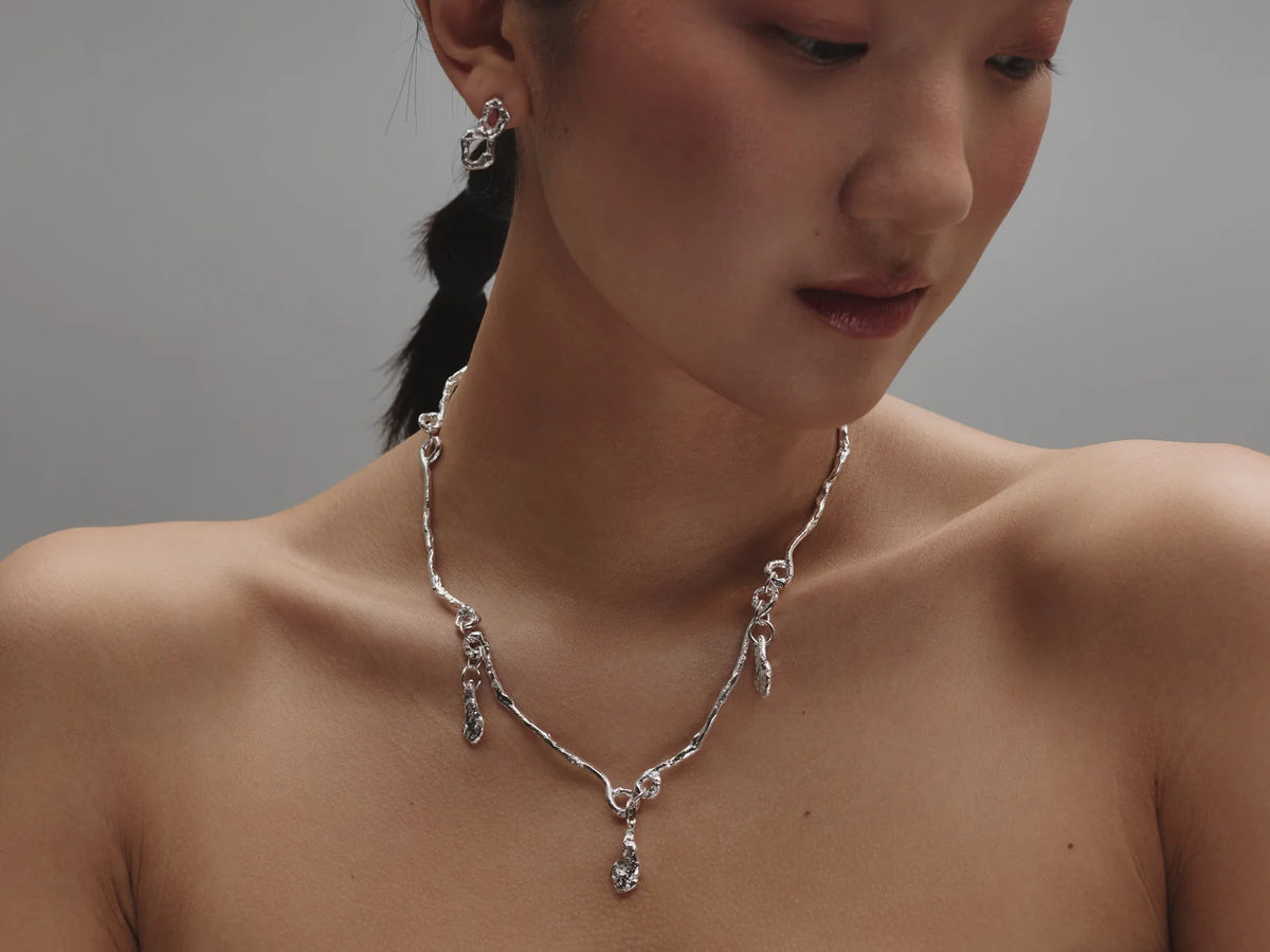 The Teardrop Necklace Silver