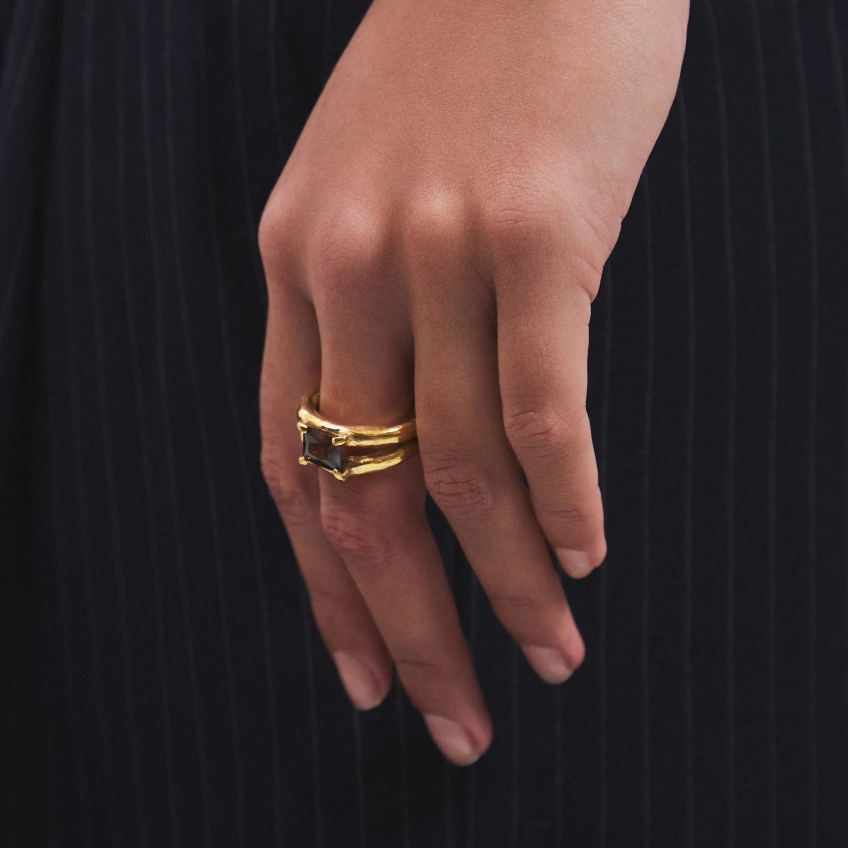 The Ring Amber Gold
